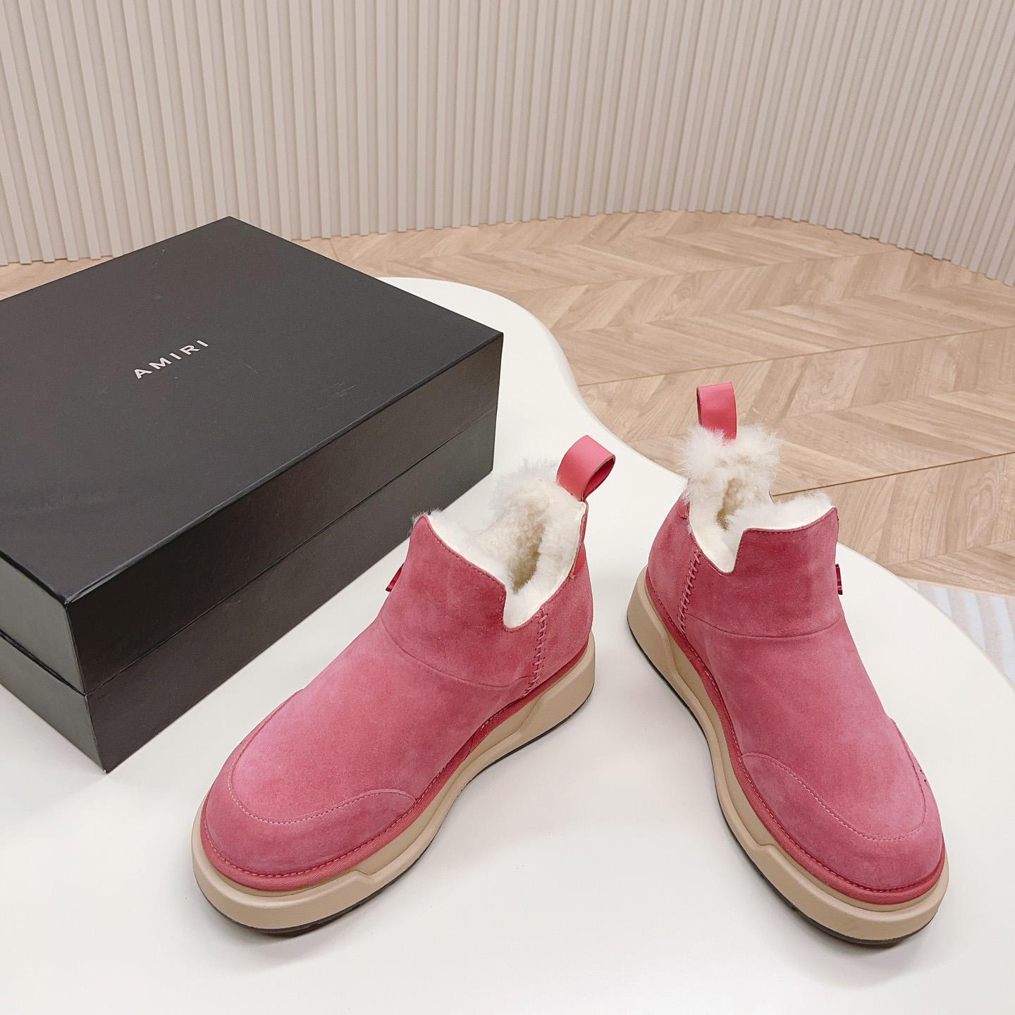 Amiri Malibu Shearling Lined Suede Boots - FashionPlug