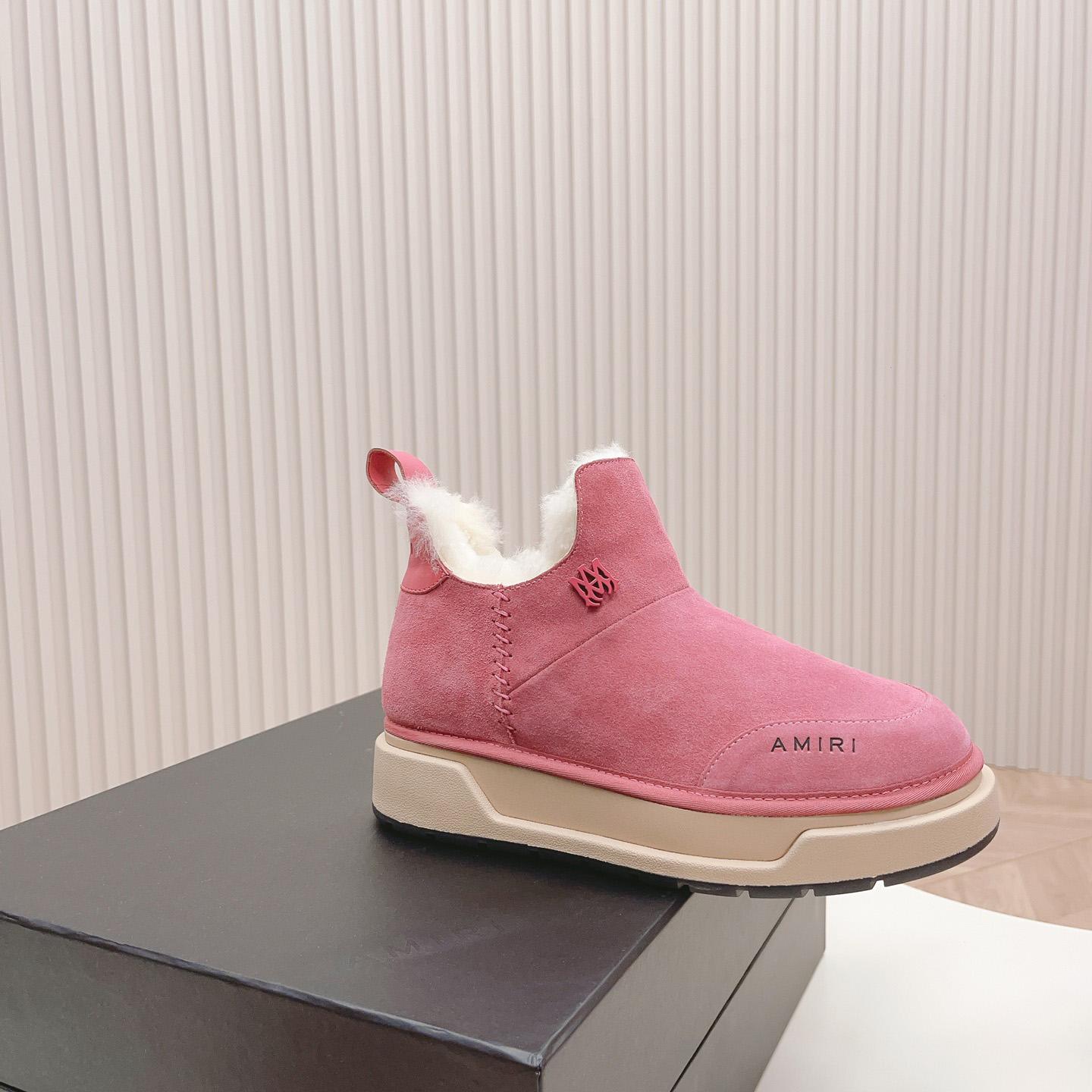 Amiri Malibu Shearling Lined Suede Boots - FashionPlug