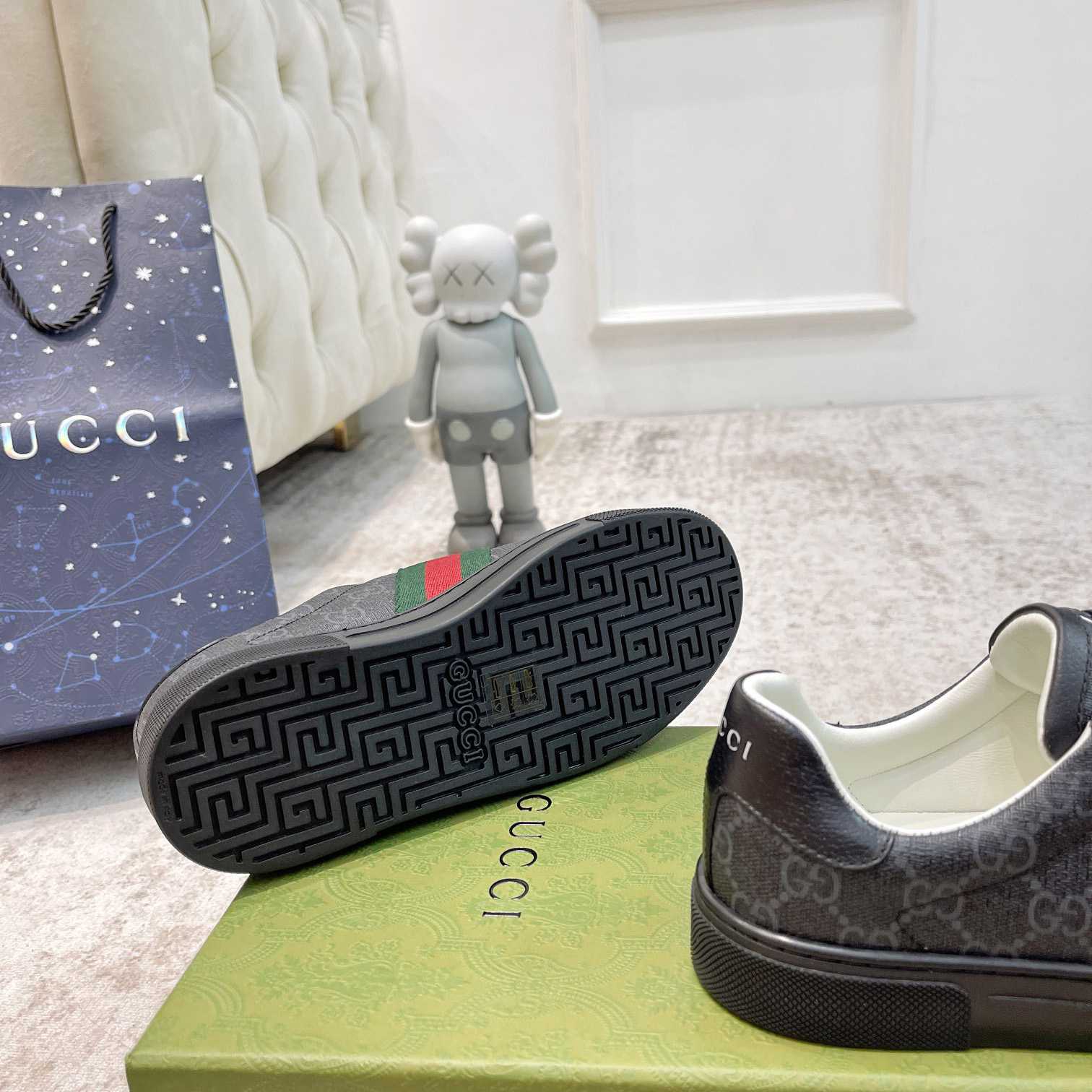 Gucci Ace Sneaker With Web - FashionPlug