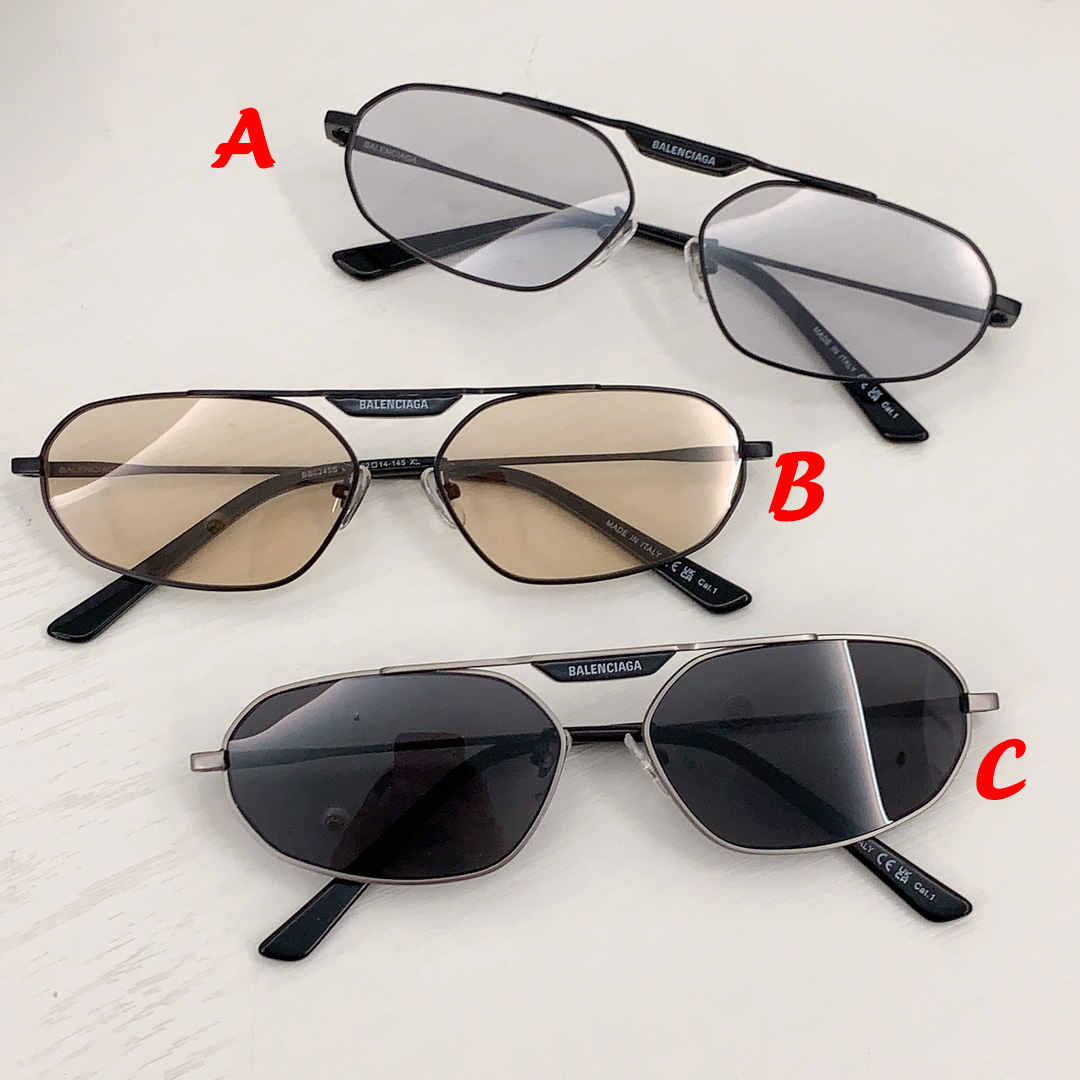 Balenciaga Eyewear Rectangular Frame Sunglasses - FashionPlug