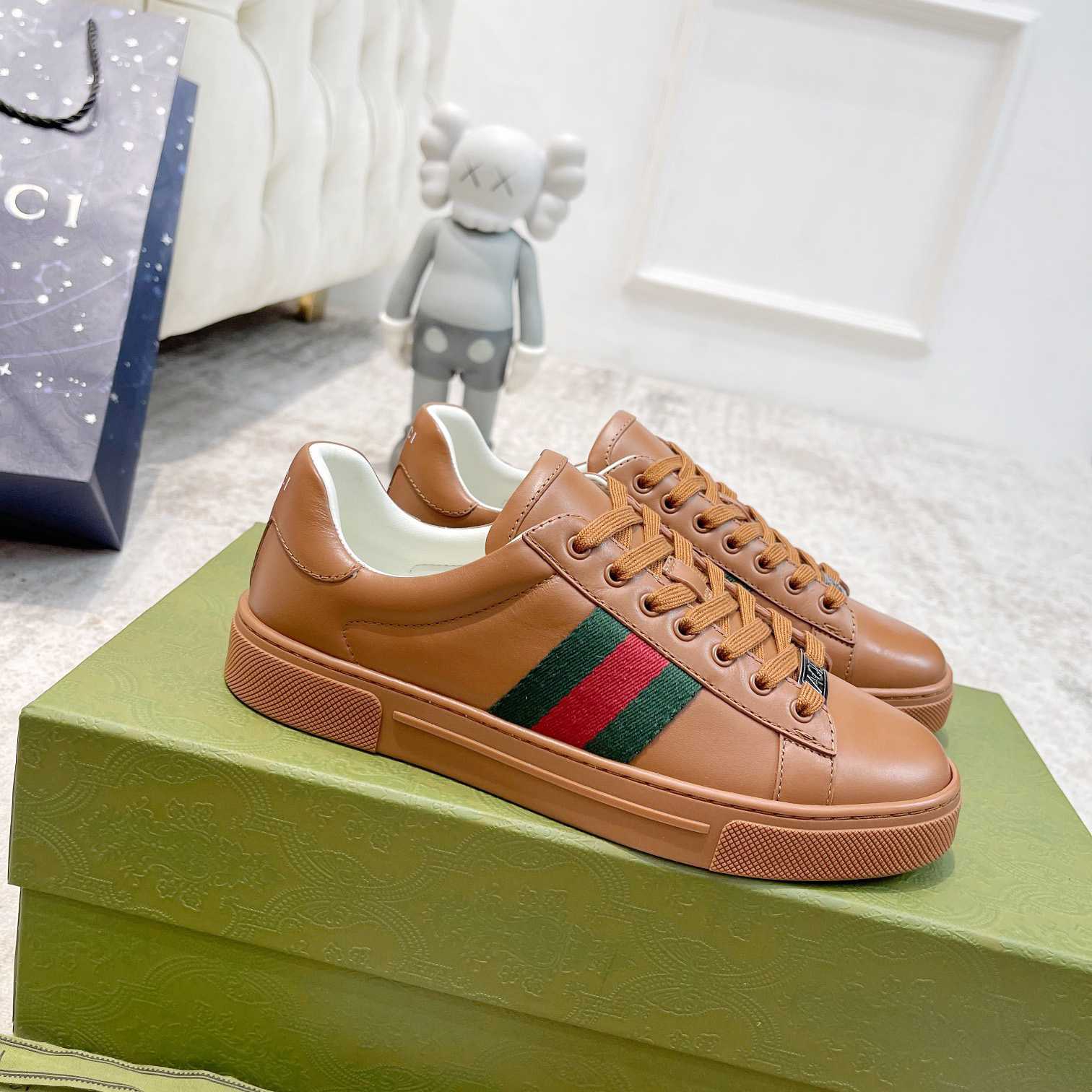 Gucci Ace Sneaker With Web (upon uk size) - FashionPlug