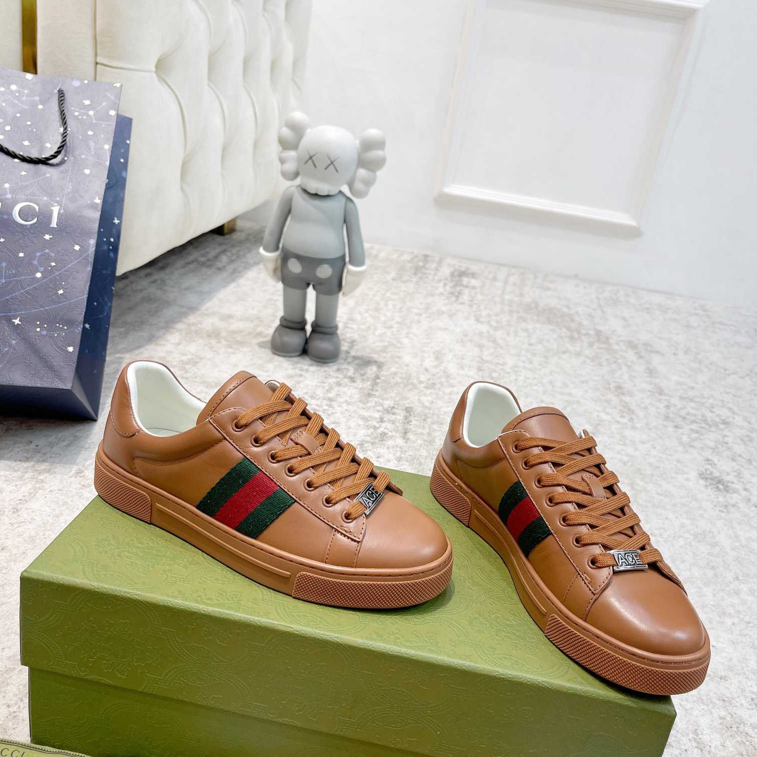 Gucci Ace Sneaker With Web (upon uk size) - FashionPlug
