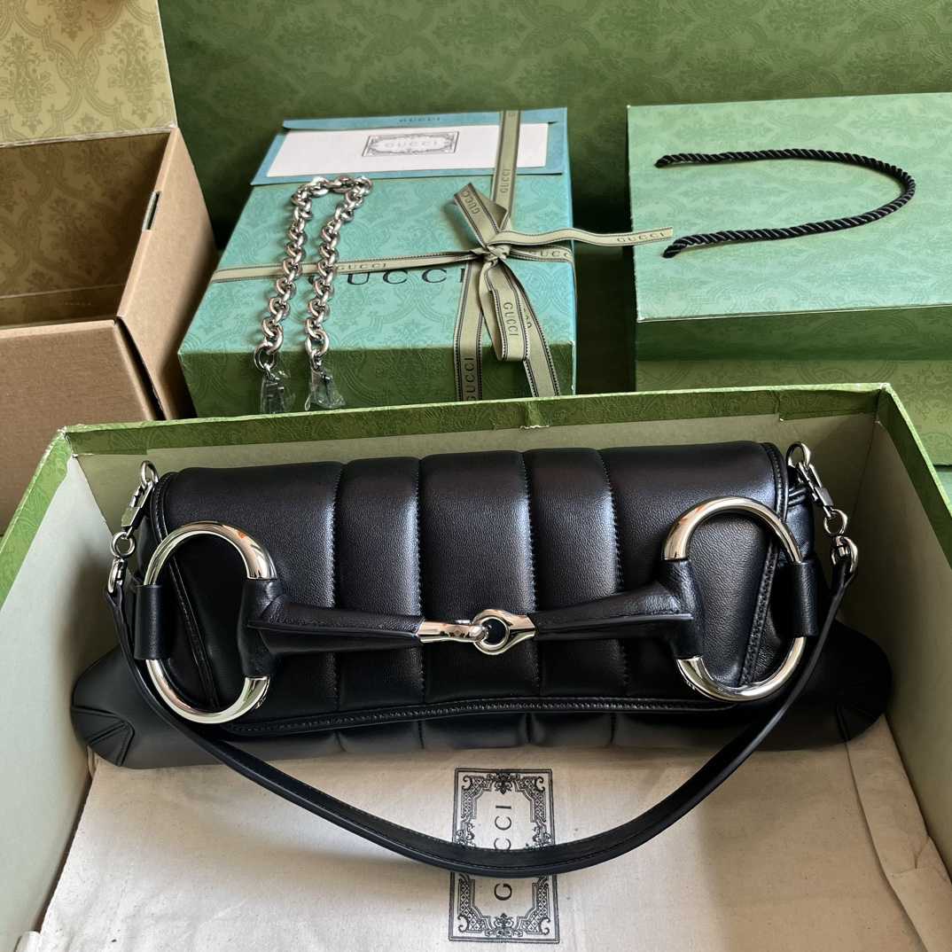 Gucci Horsebit Chain Medium Shoulder Bag (38x 15x 16cm) - FashionPlug