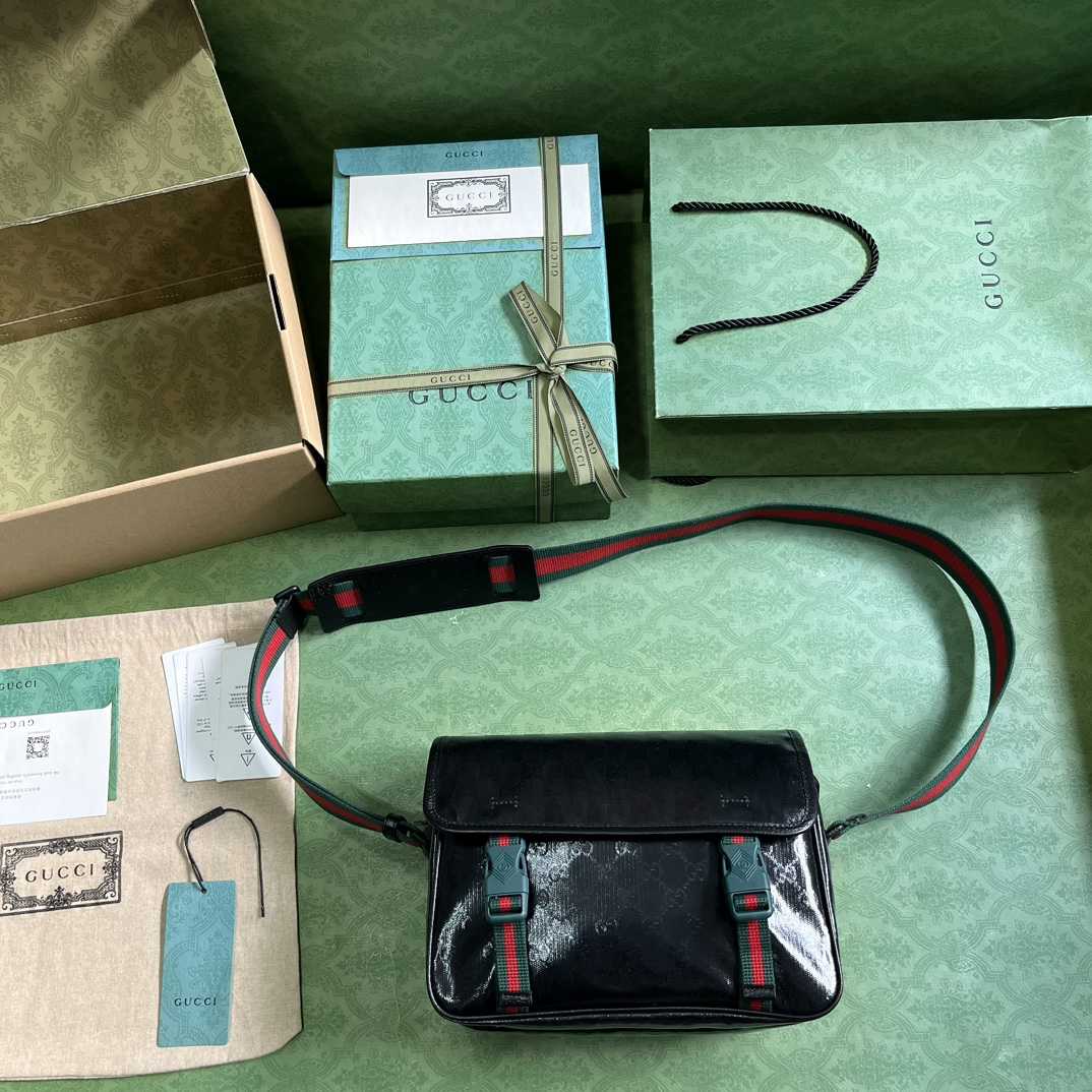 Gucci GG Crystal Messenger Bag (27x 20x 10cm) - FashionPlug