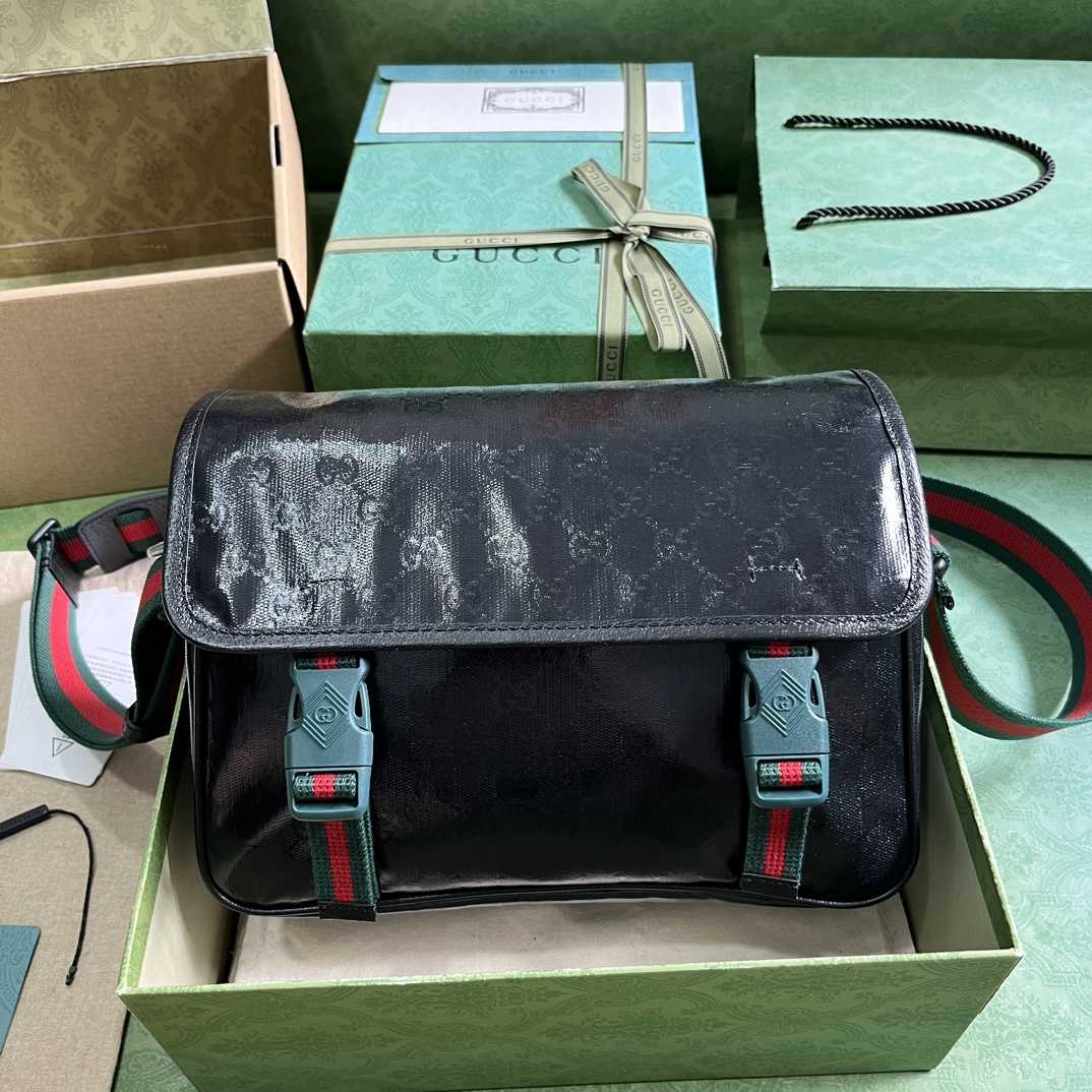 Gucci GG Crystal Messenger Bag (27x 20x 10cm) - FashionPlug