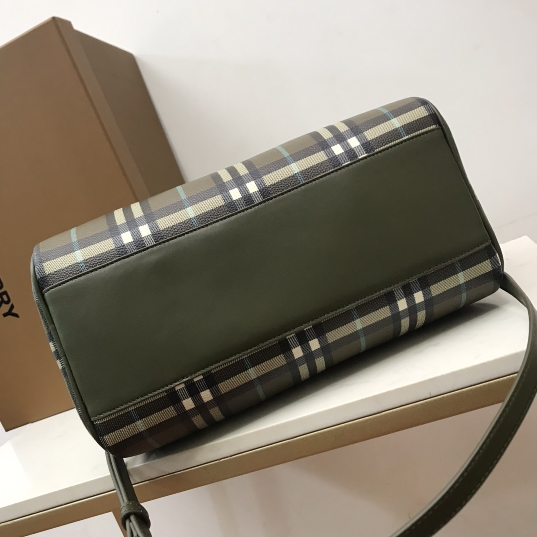 Burberry Check Medium Bowling Bag  - FashionPlug