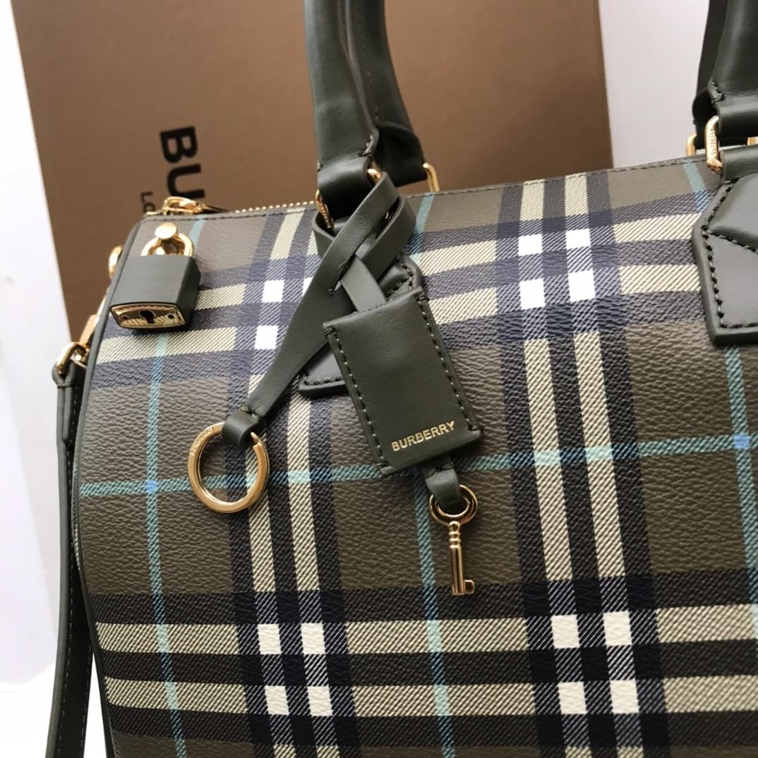 Burberry Check Medium Bowling Bag  - FashionPlug
