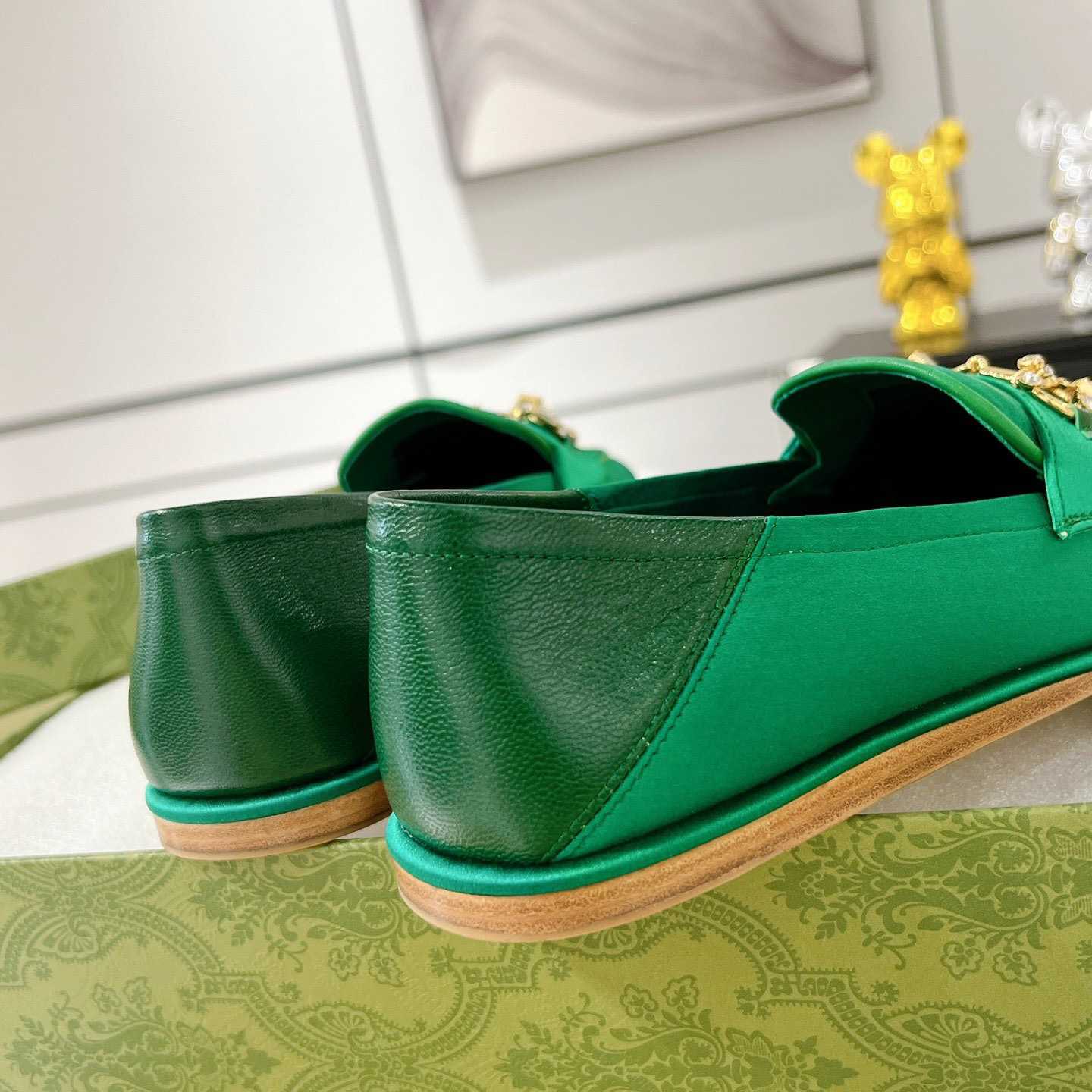 Gucci Women's Horsebit Loafer With Crystals - FashionPlug