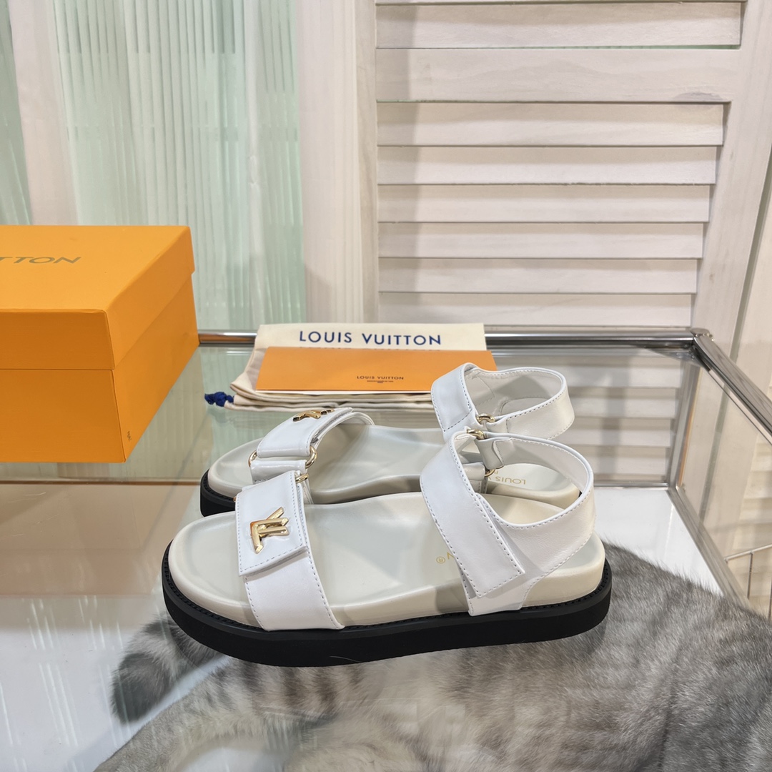 Louis Vuitton LV Sunset Comfort Flat Sandal    - FashionPlug