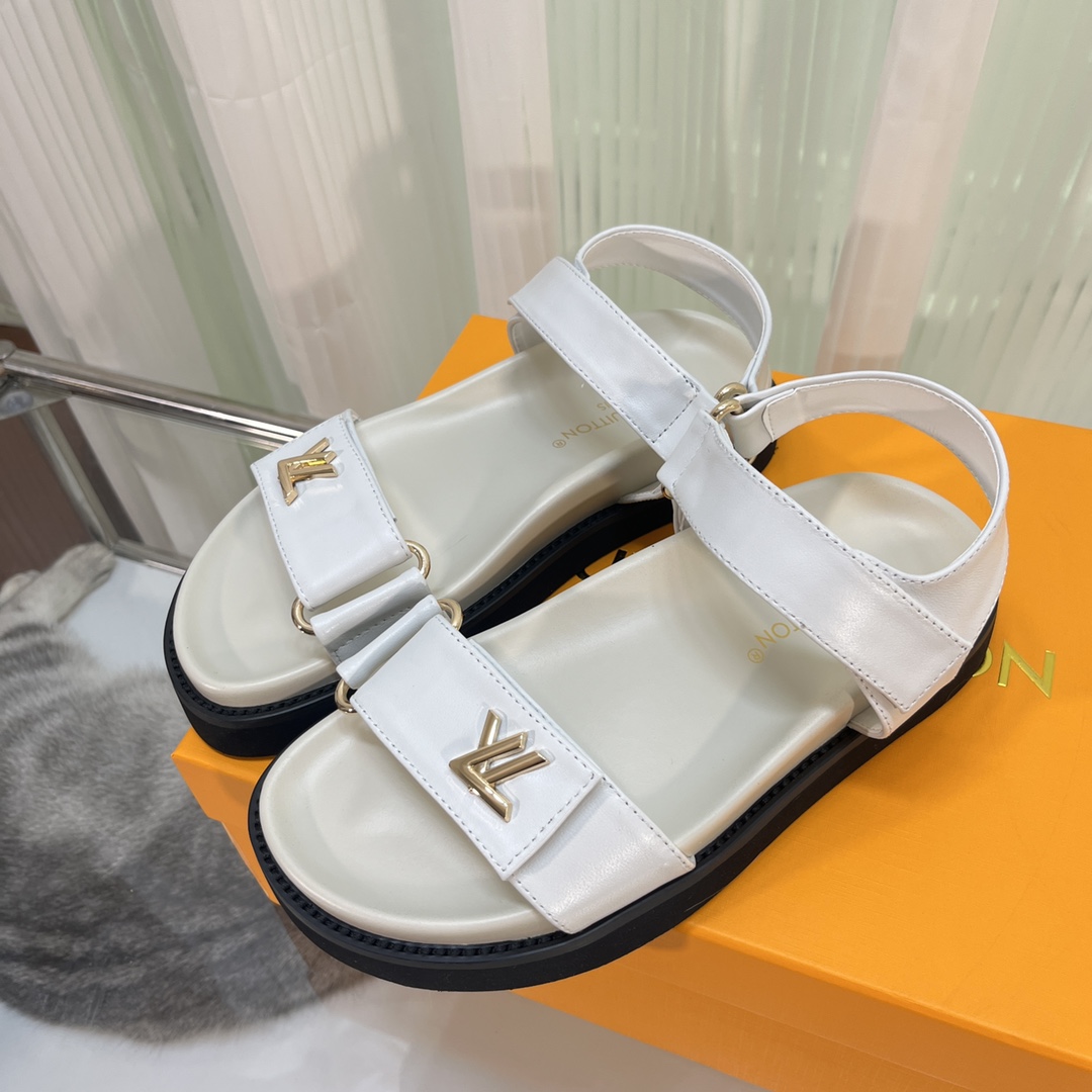 Louis Vuitton LV Sunset Comfort Flat Sandal    - FashionPlug