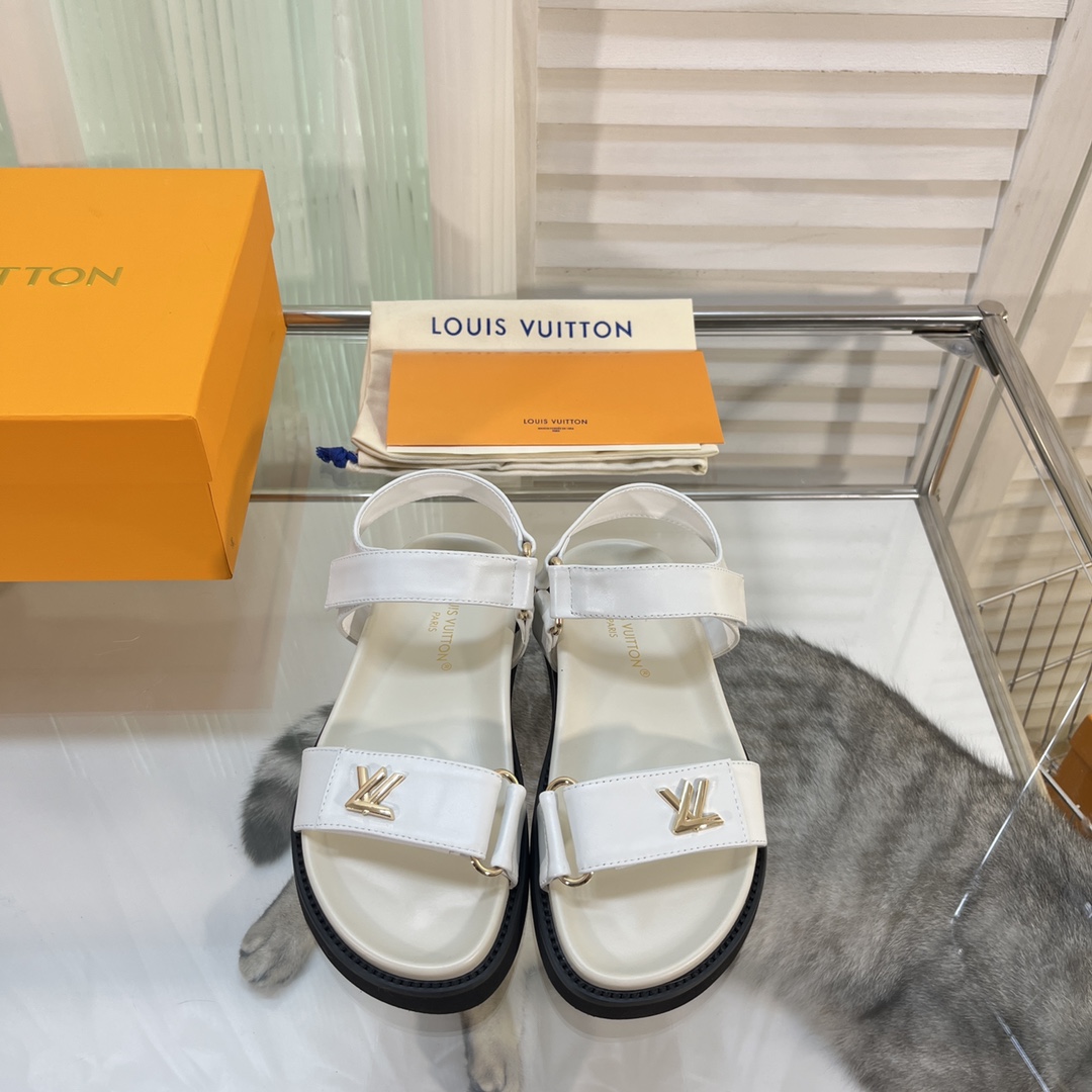 Louis Vuitton LV Sunset Comfort Flat Sandal    - FashionPlug