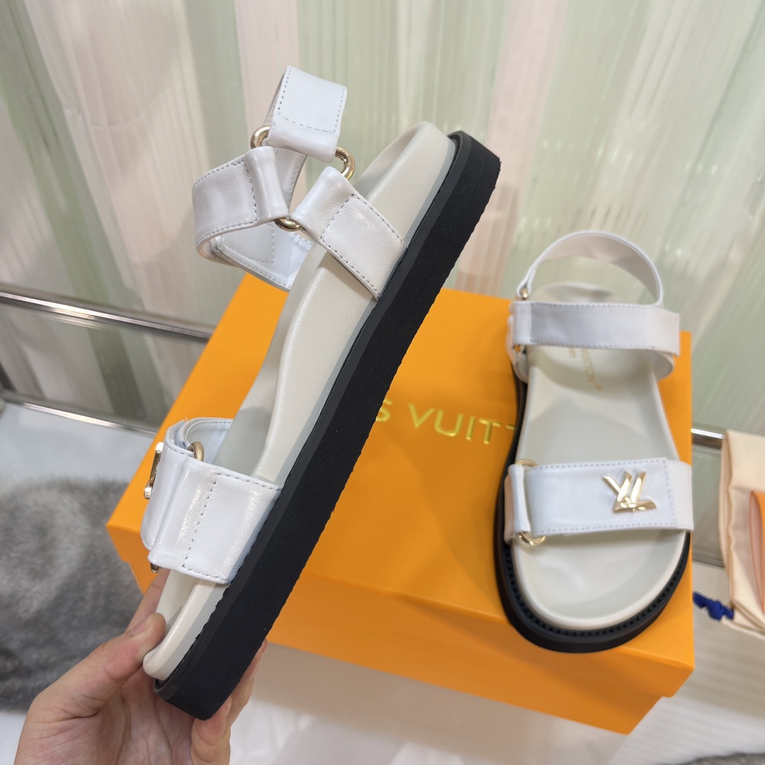 Louis Vuitton LV Sunset Comfort Flat Sandal    - FashionPlug