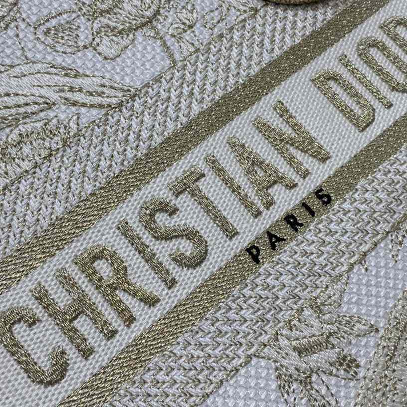 Dior Medium Embroidered Lady D-lite Bag - FashionPlug