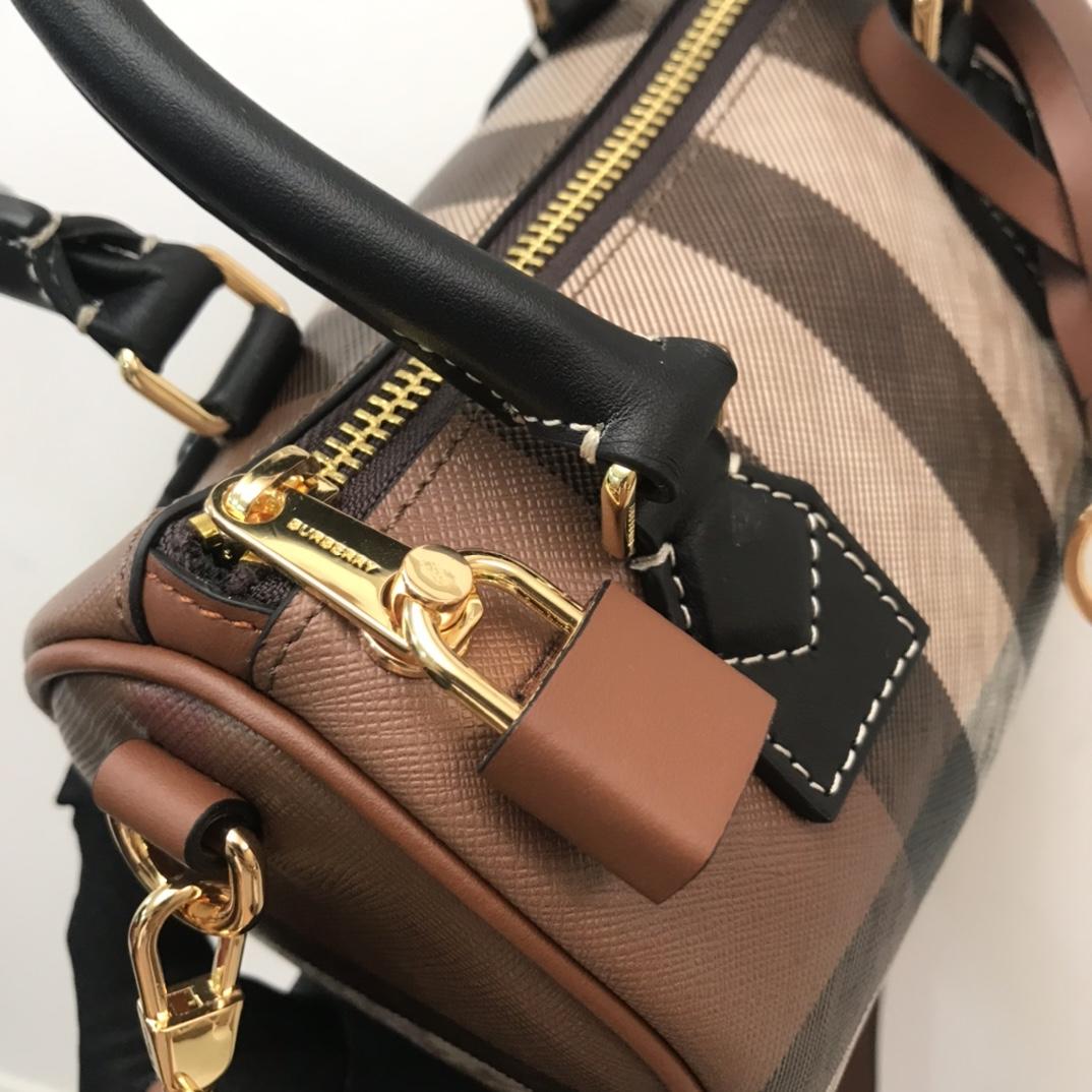 Burberry Check Mini Bowling Bag - FashionPlug