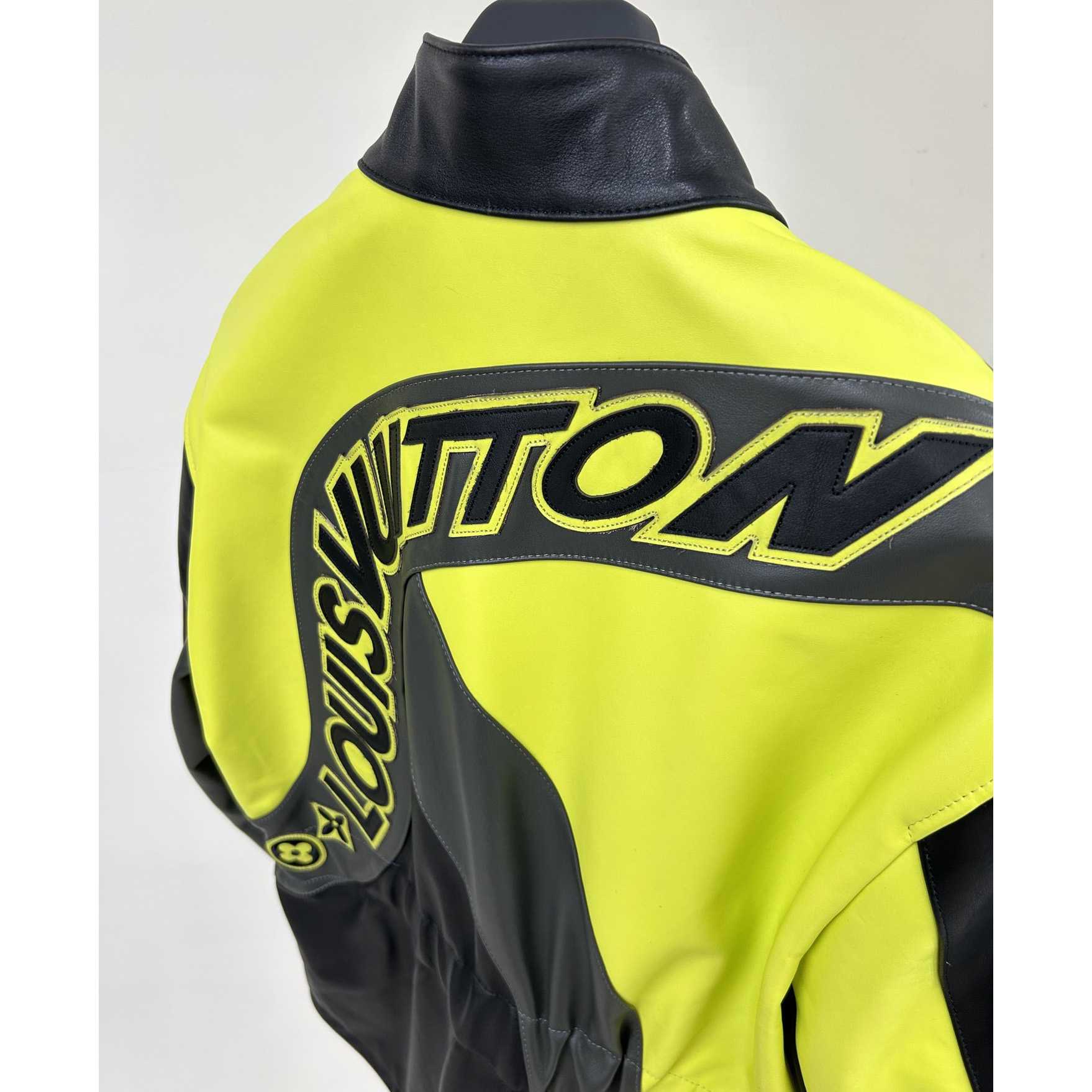 Louis Vuitton Distorted Motocycle Leather Jacket - FashionPlug