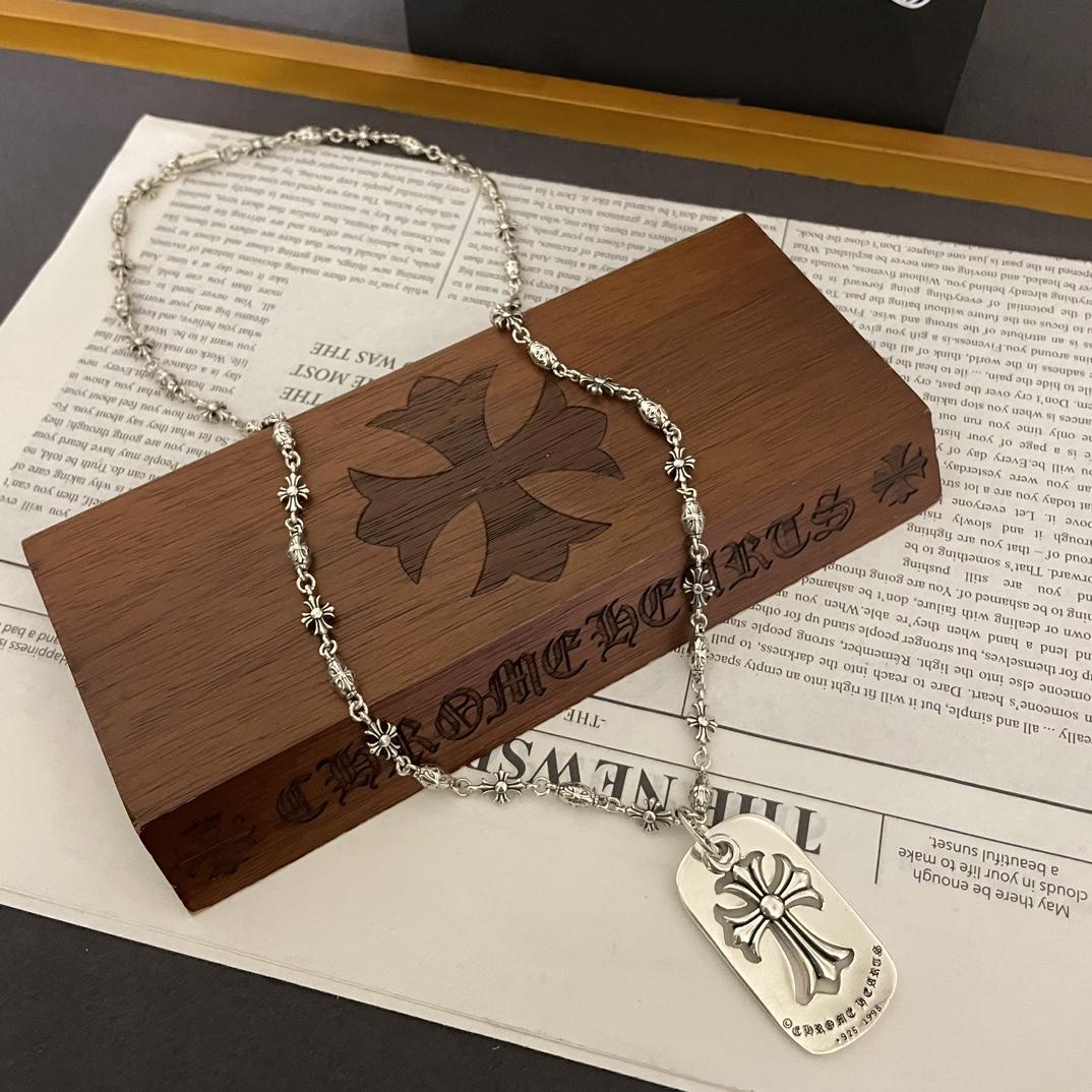 Chrome Heart Necklace   - FashionPlug