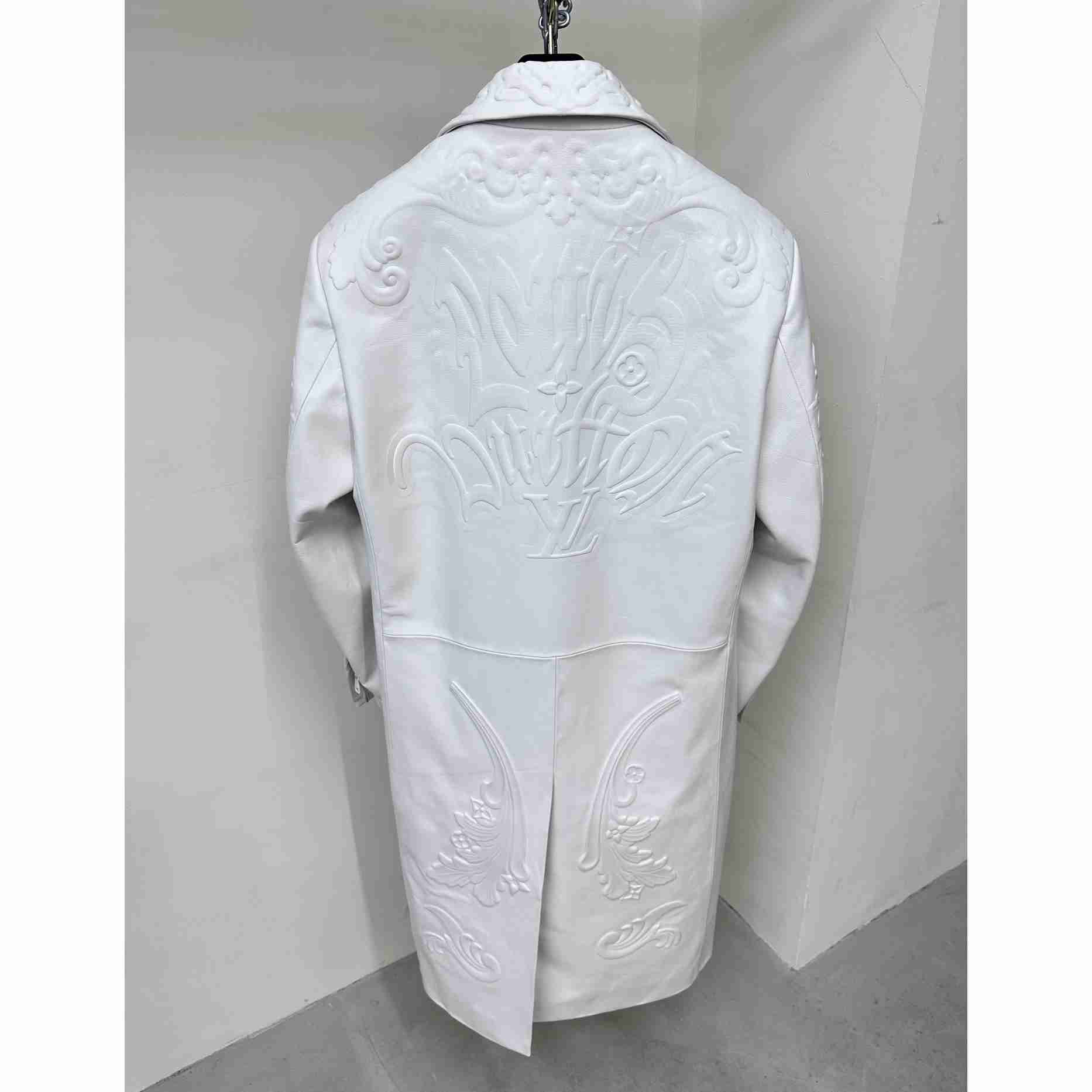 Louis Vuitton LV Ornaments Leather Coat - FashionPlug