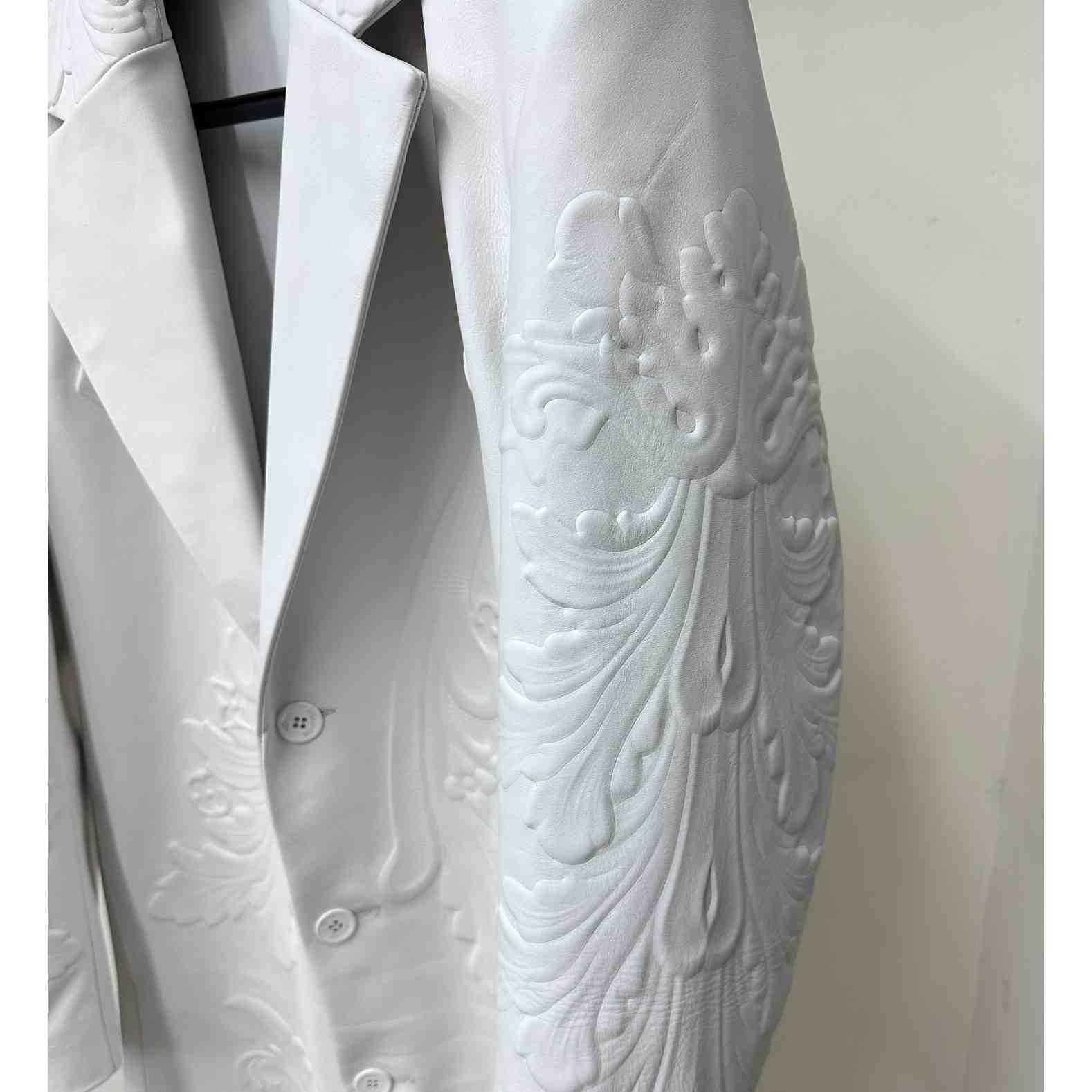 Louis Vuitton LV Ornaments Leather Coat - FashionPlug