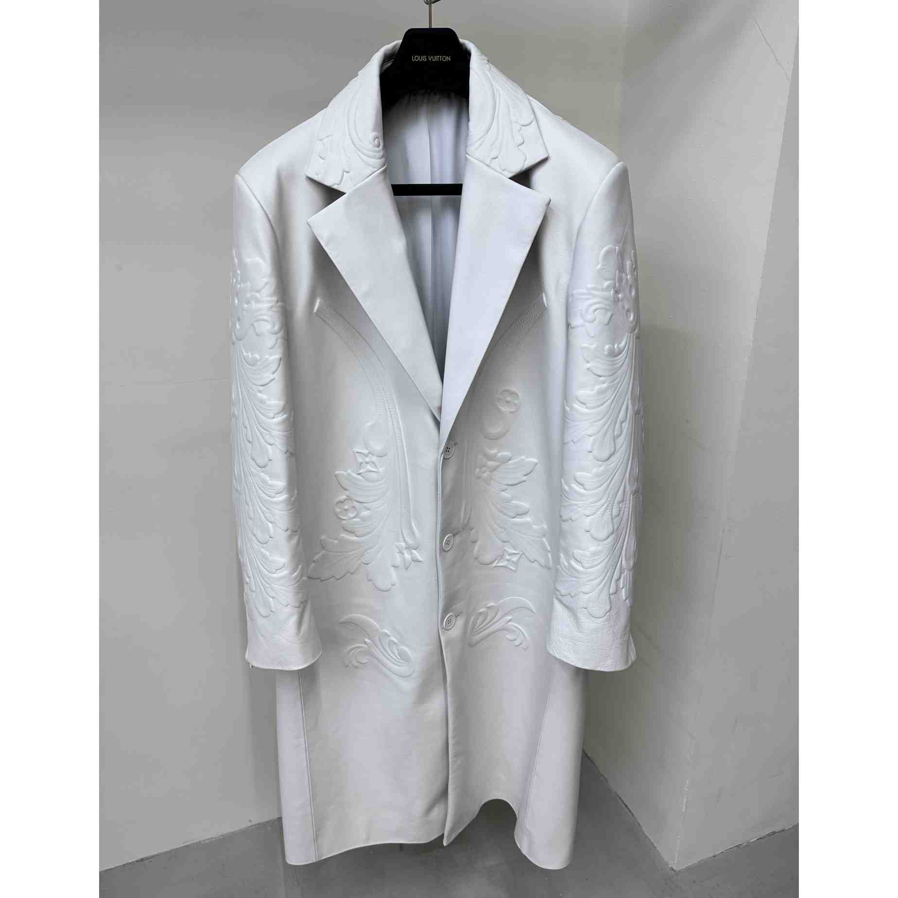 Louis Vuitton LV Ornaments Leather Coat - FashionPlug