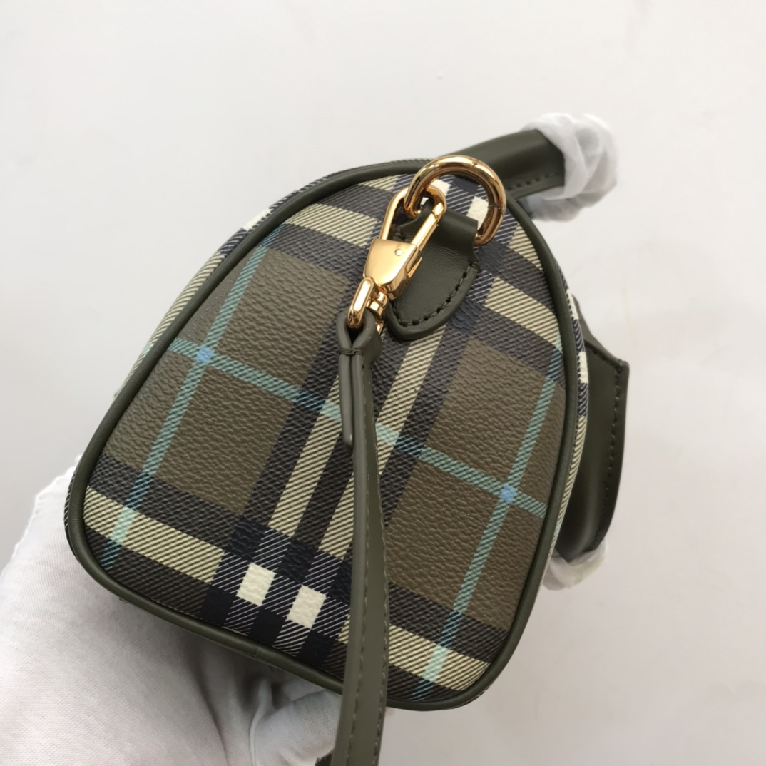 Burberry Check Mini Bowling Bag - FashionPlug