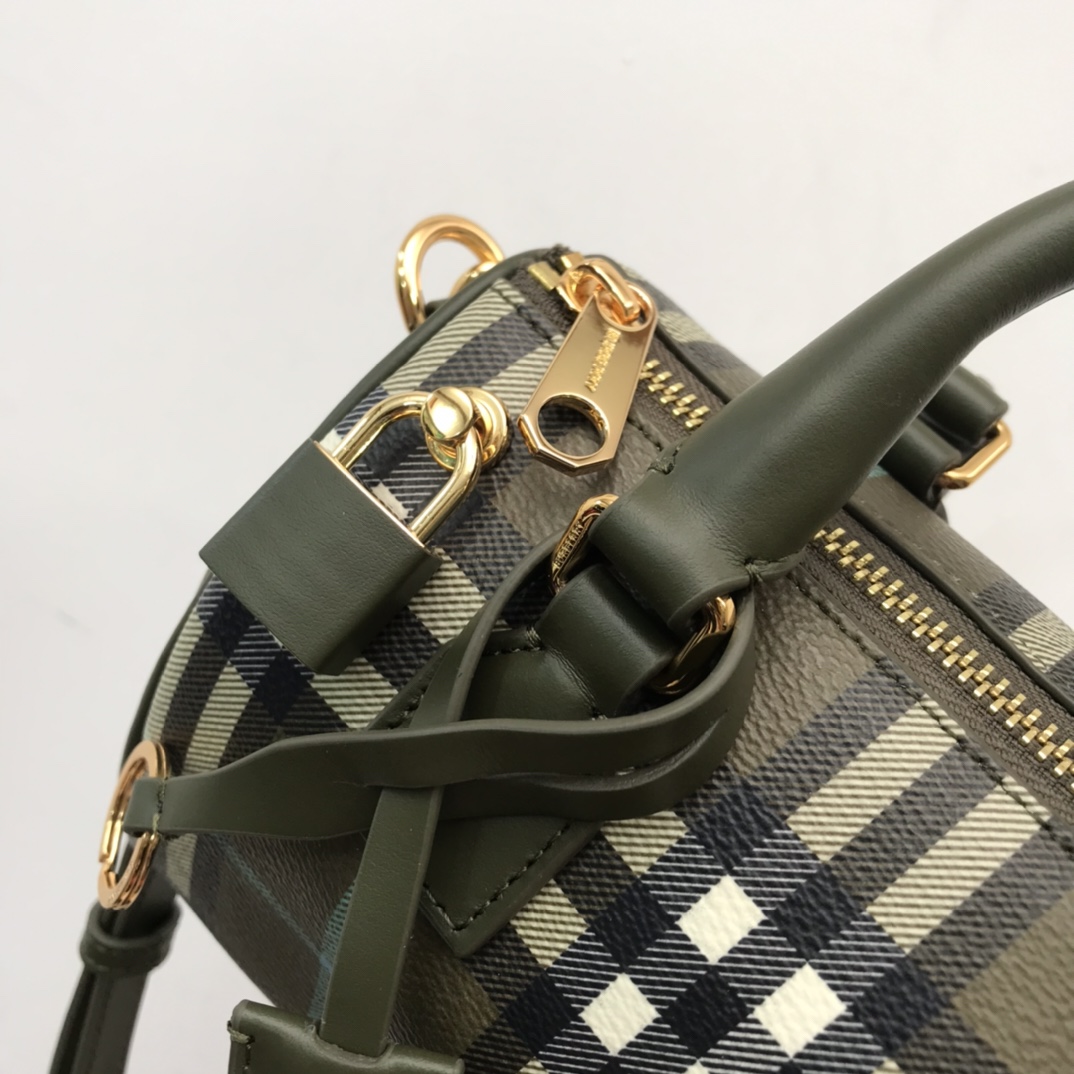 Burberry Check Mini Bowling Bag - FashionPlug