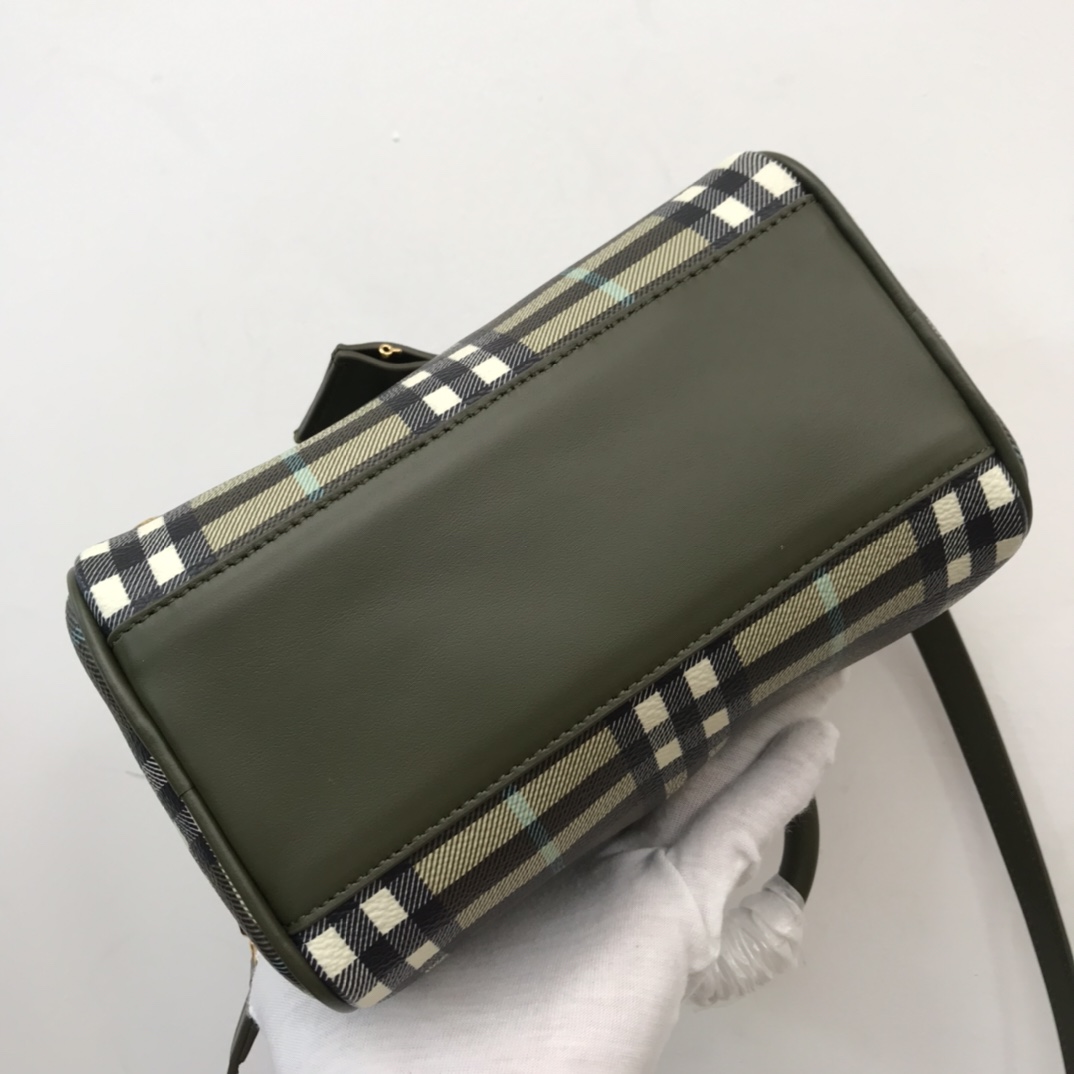 Burberry Check Mini Bowling Bag - FashionPlug
