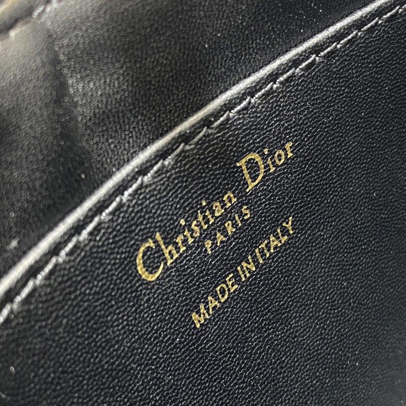 Dior Caro Colle Noire Clutch With Chain - FashionPlug