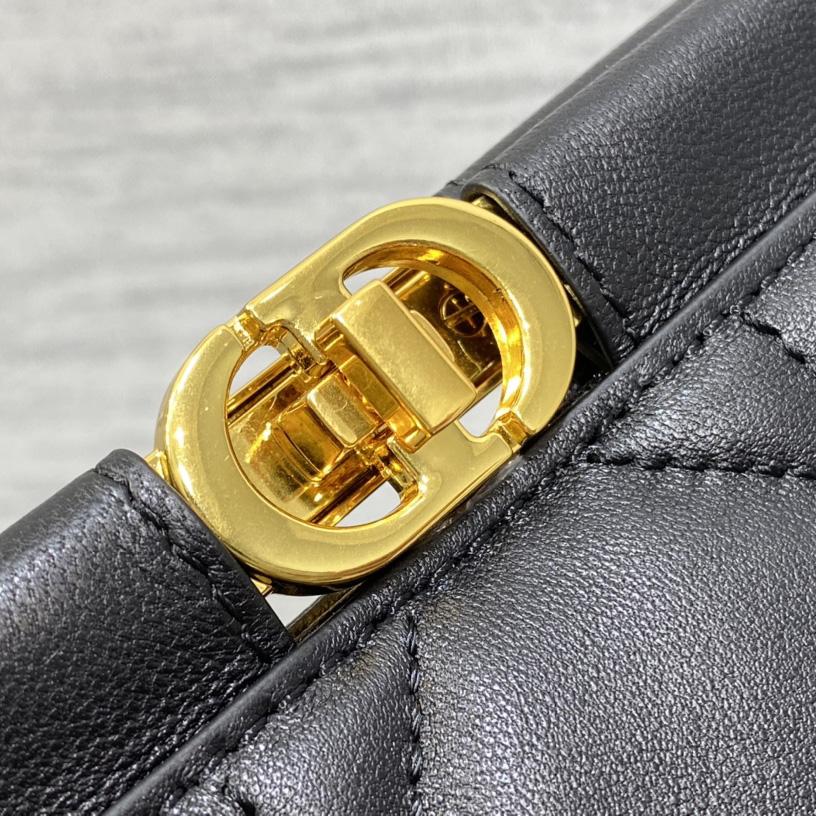 Dior Caro Colle Noire Clutch With Chain - FashionPlug