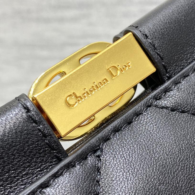 Dior Caro Colle Noire Clutch With Chain - FashionPlug