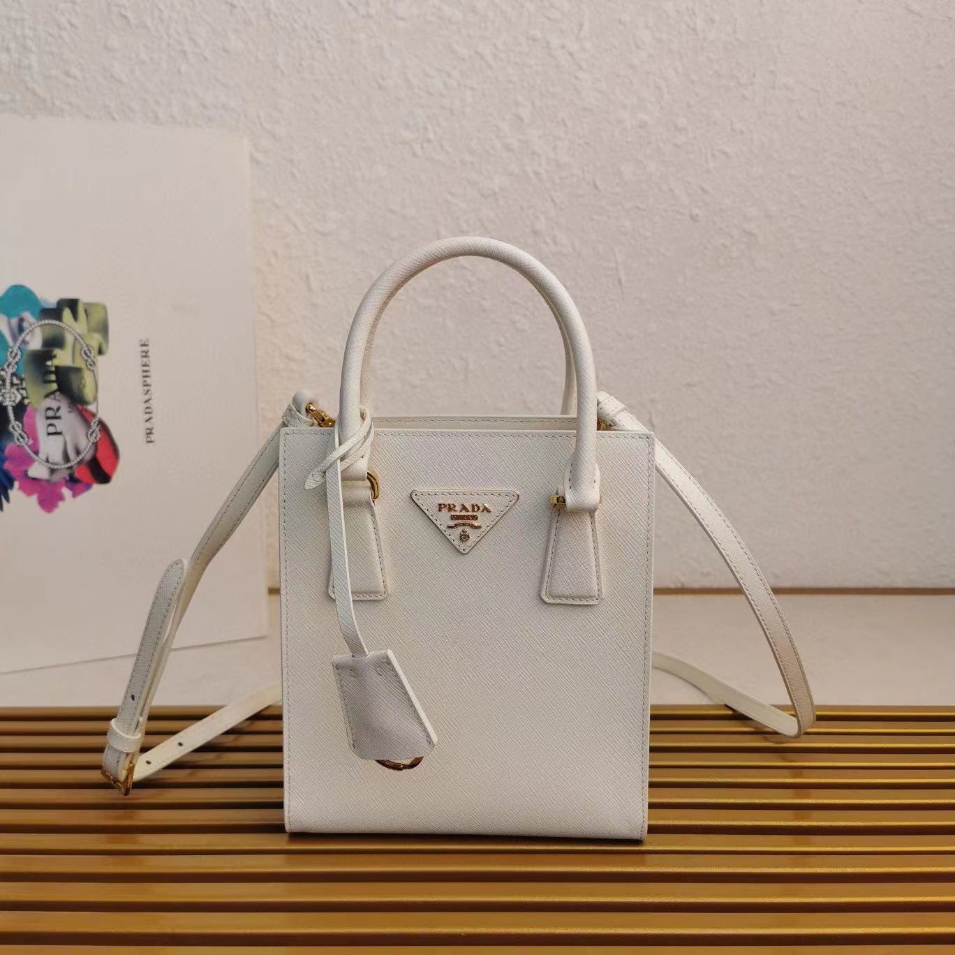 Prada Saffiano Leather Handbag - FashionPlug