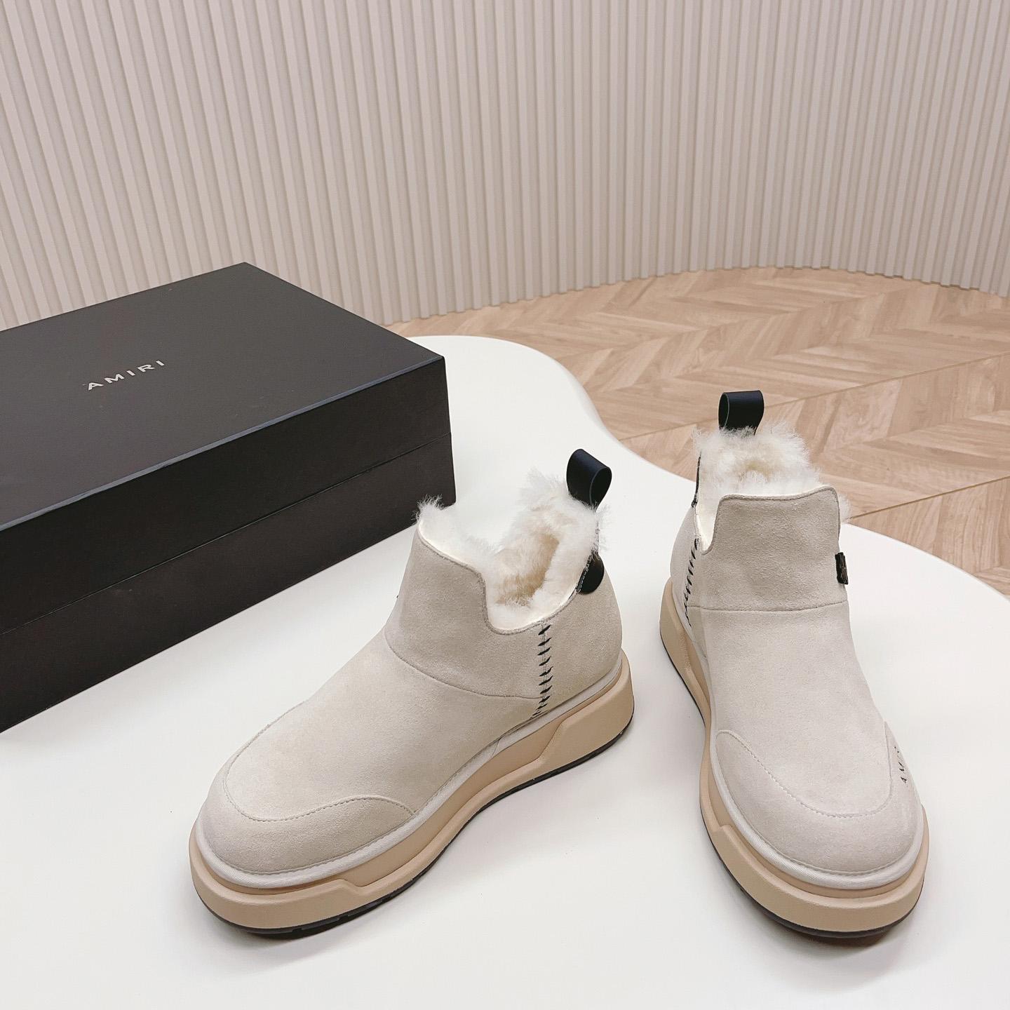Amiri Malibu Shearling Lined Suede Boots - FashionPlug