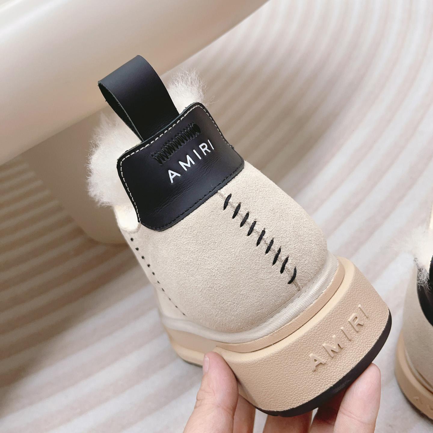 Amiri Malibu Shearling Lined Suede Boots - FashionPlug
