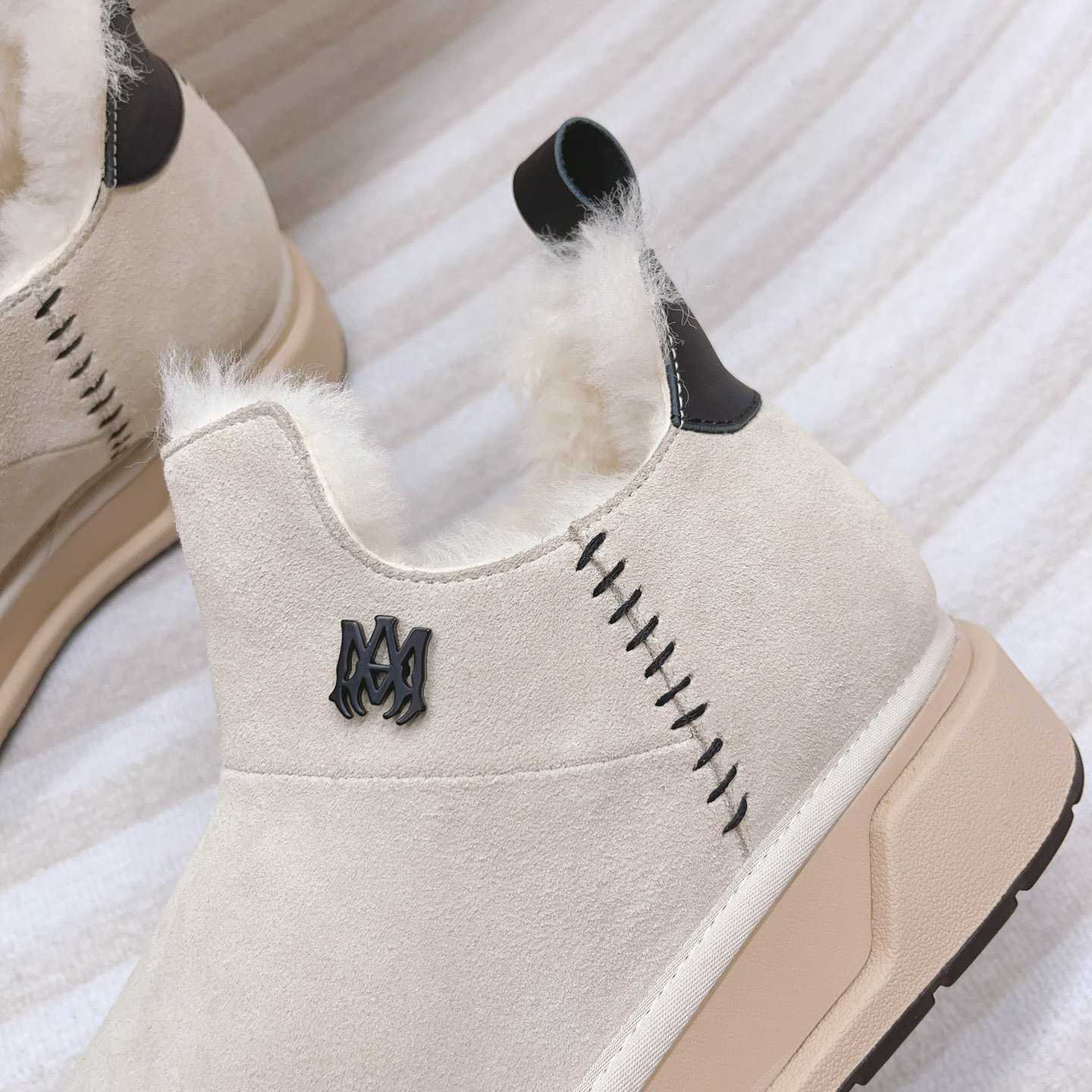 Amiri Malibu Shearling Lined Suede Boots - FashionPlug