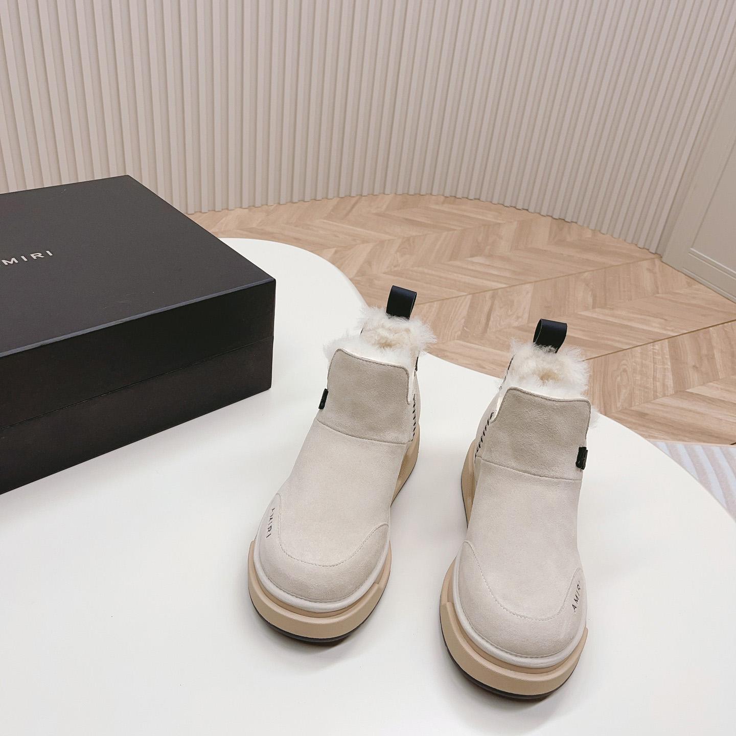 Amiri Malibu Shearling Lined Suede Boots - FashionPlug