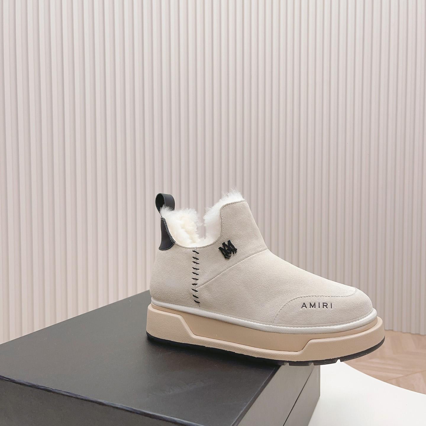 Amiri Malibu Shearling Lined Suede Boots - FashionPlug