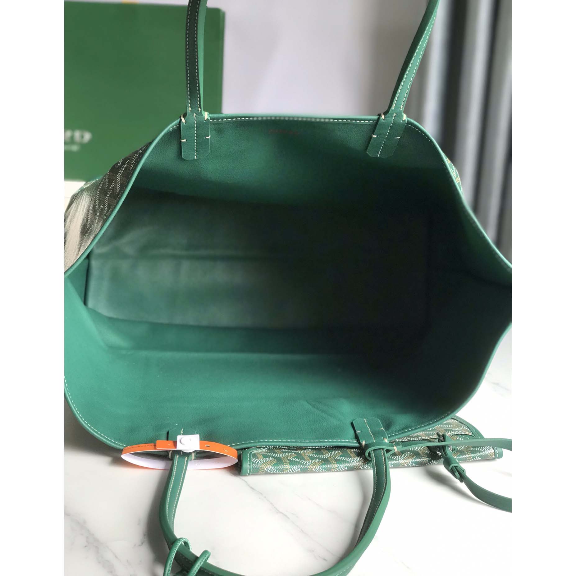 Goyard Saint Louis Tote Pm Green  (34-28-15cm) - FashionPlug