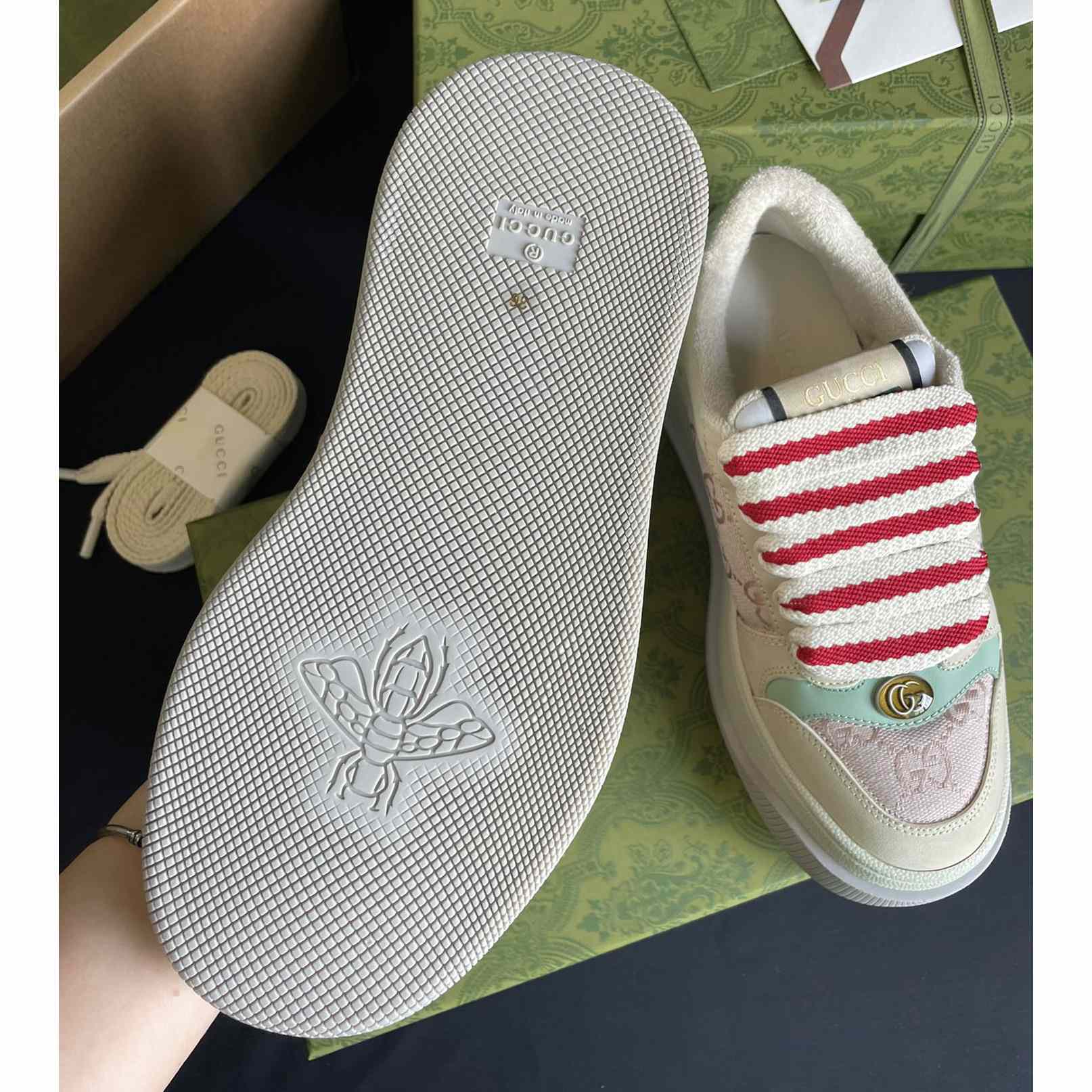Gucci Women's Screener Sneaker - FashionPlug