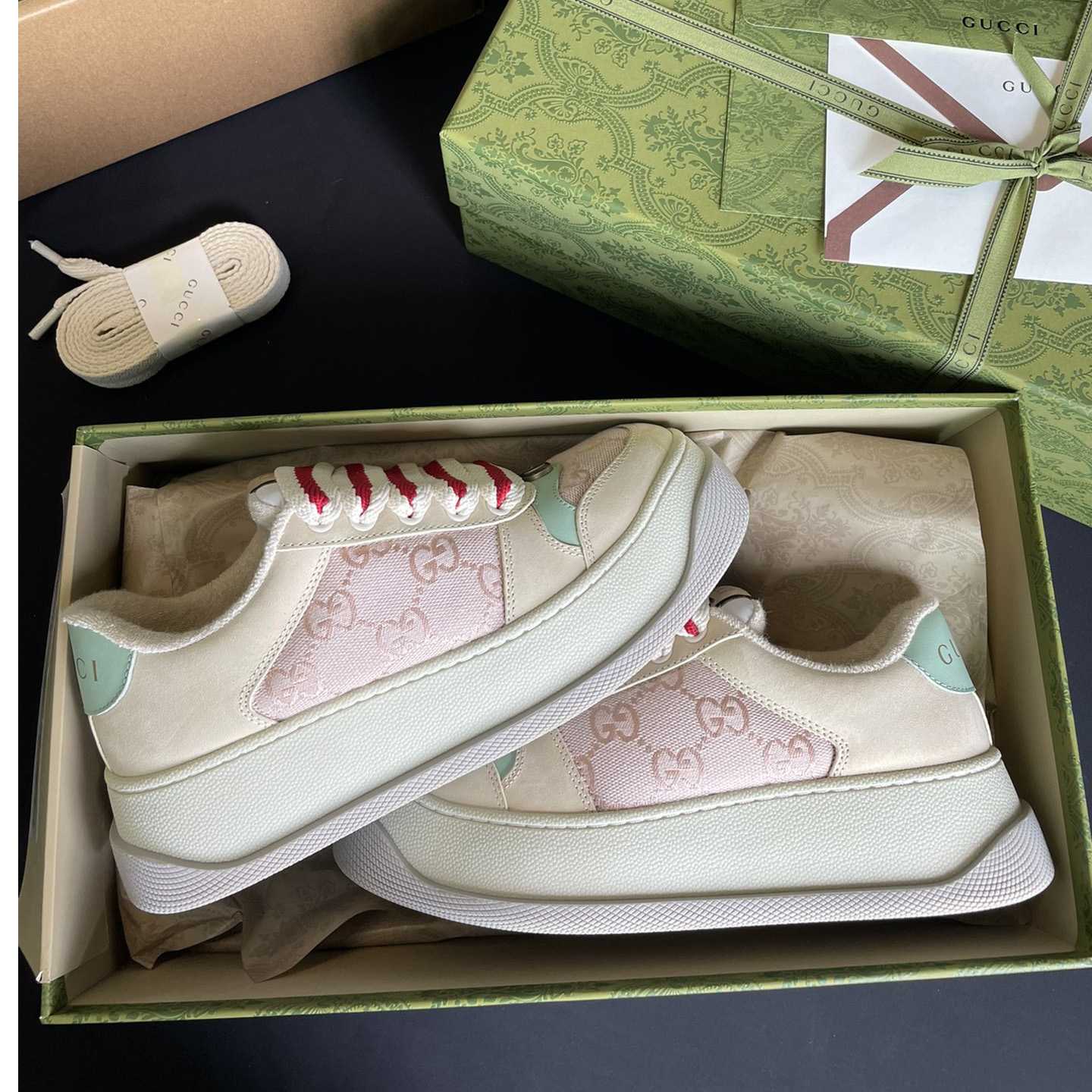 Gucci Women's Screener Sneaker - FashionPlug