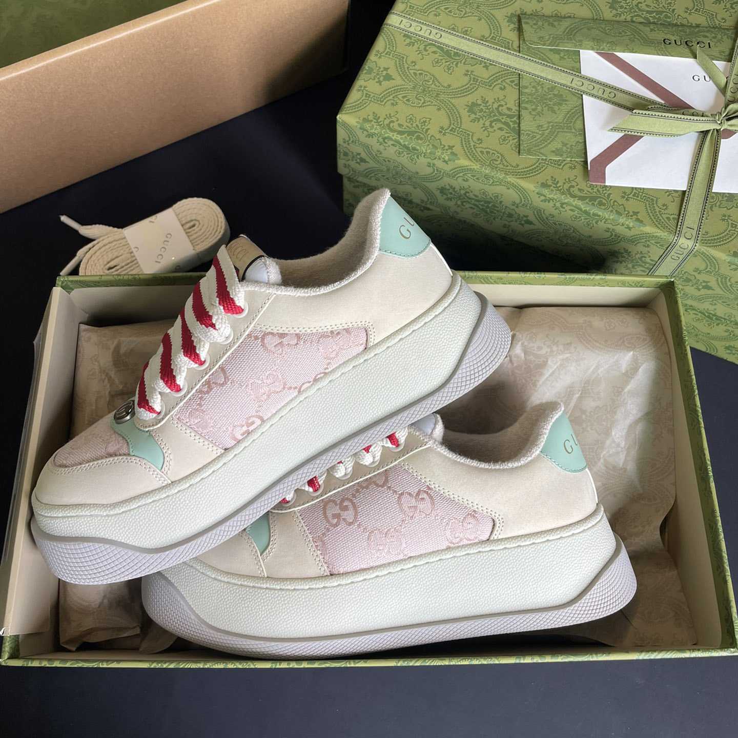 Gucci Women's Screener Sneaker - FashionPlug