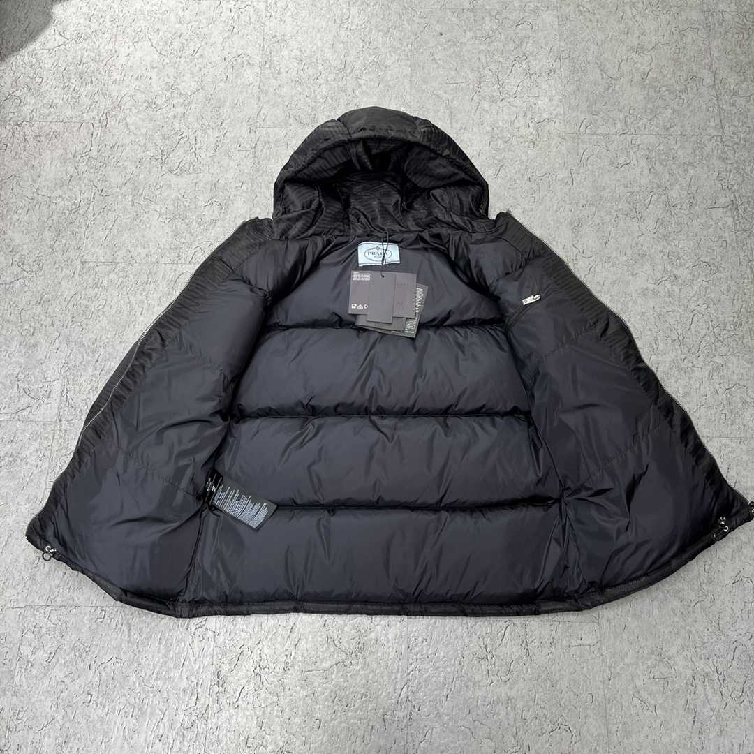 Prada Re-Nylon Hooded Down Jacket - FashionPlug