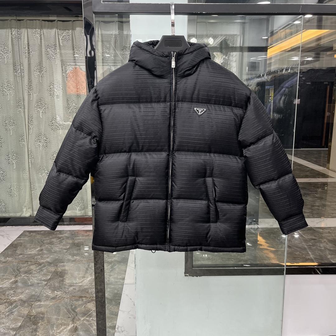 Prada Re-Nylon Hooded Down Jacket - FashionPlug