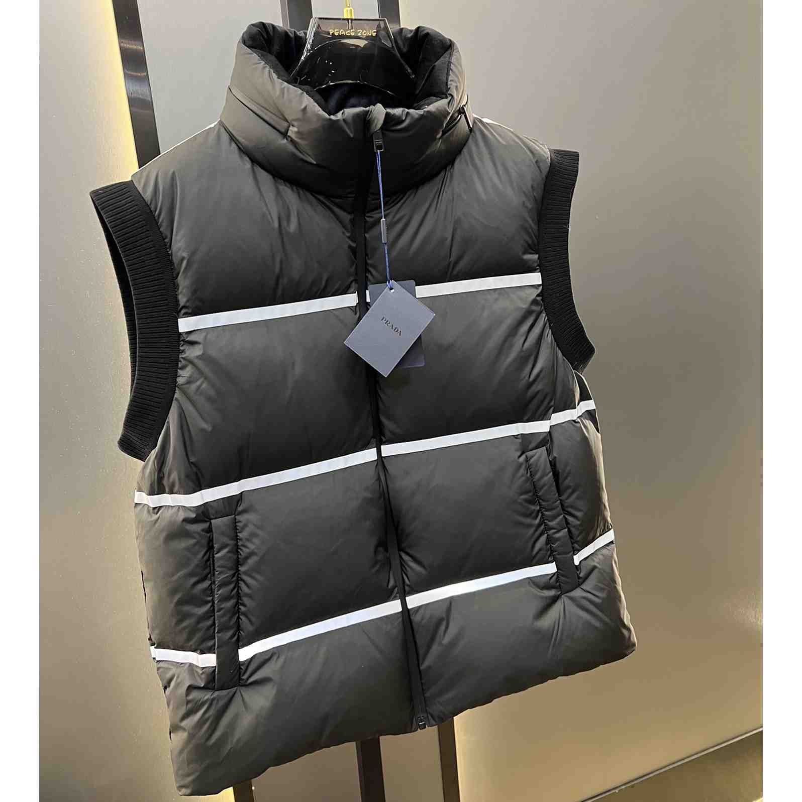 Prada Light Technical Fabric Down Vest - FashionPlug