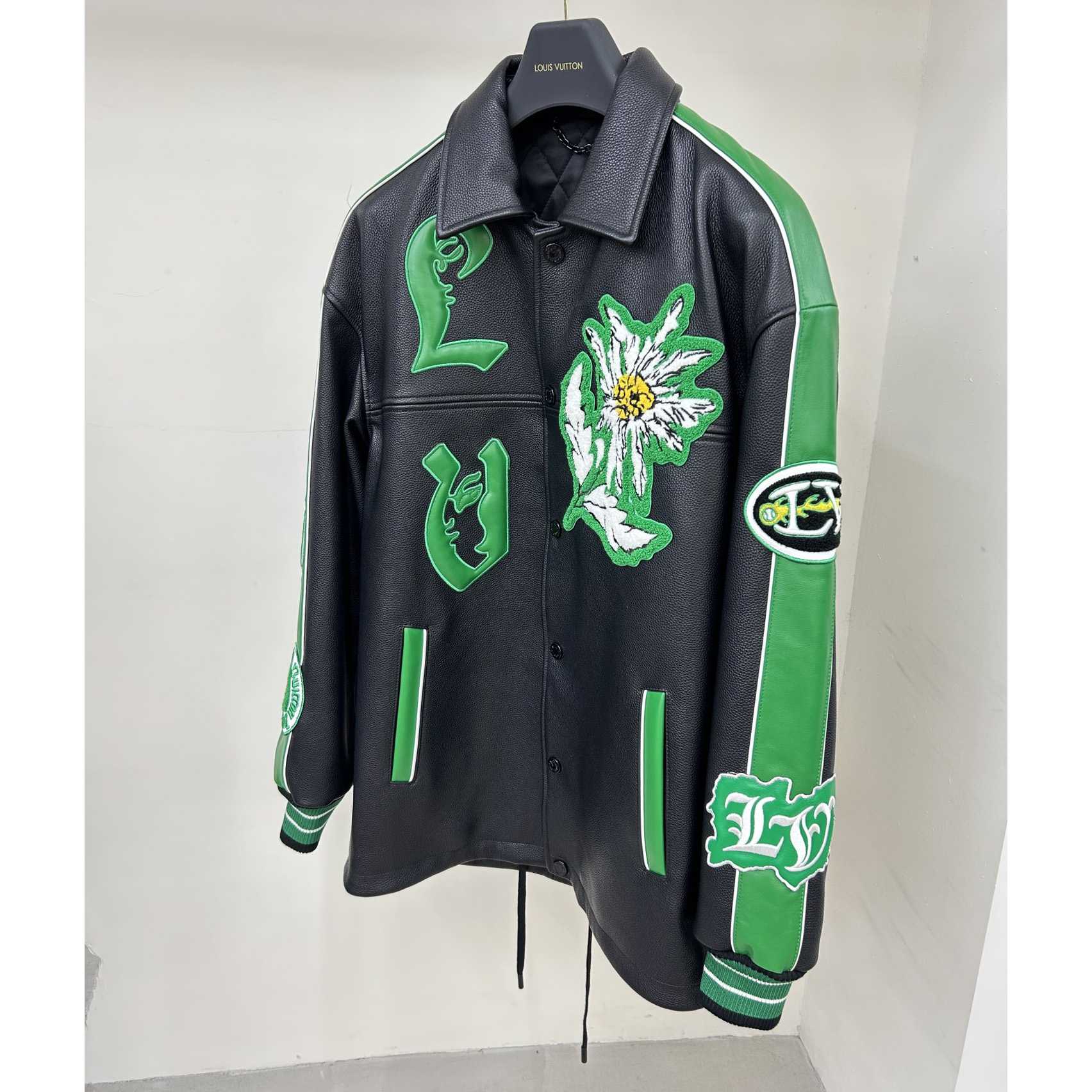 Louis Vuitton Long Leather Coach Jacket - FashionPlug