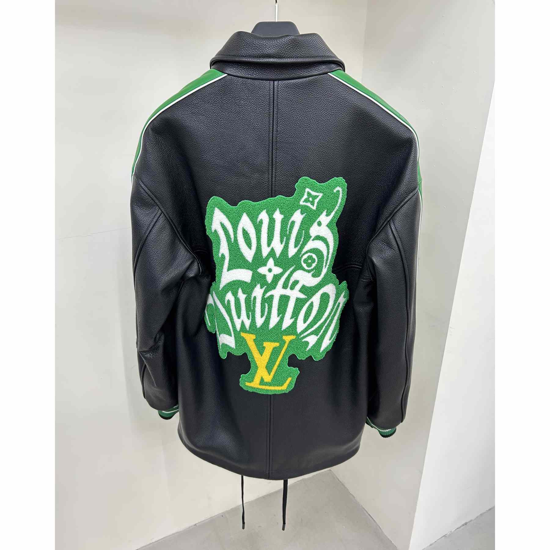 Louis Vuitton Long Leather Coach Jacket - FashionPlug