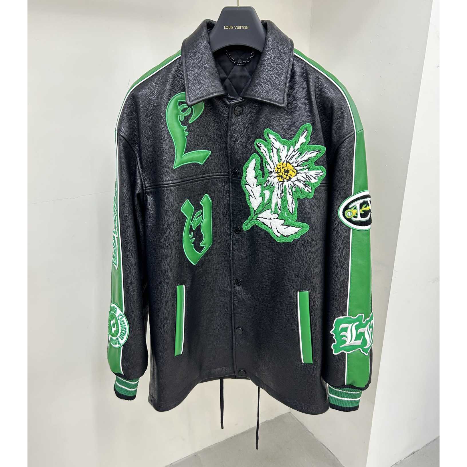 Louis Vuitton Long Leather Coach Jacket - FashionPlug