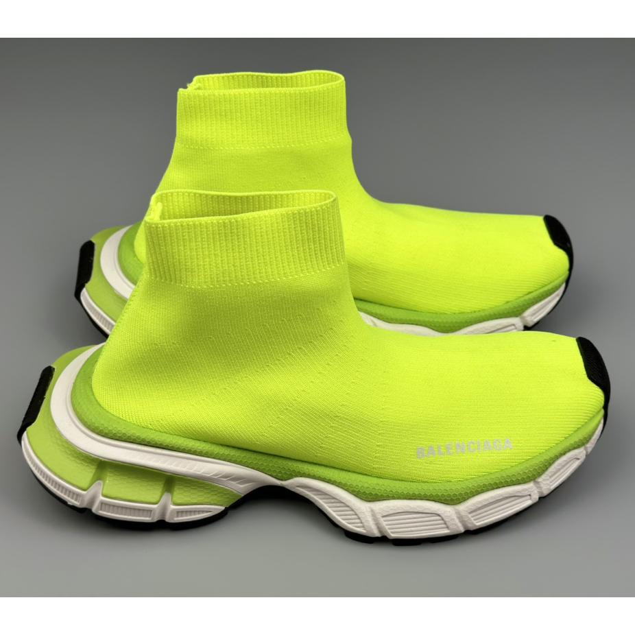 Balenciaga 3XL Sock Recycled Knit Sneaker In Neon Yellow - FashionPlug