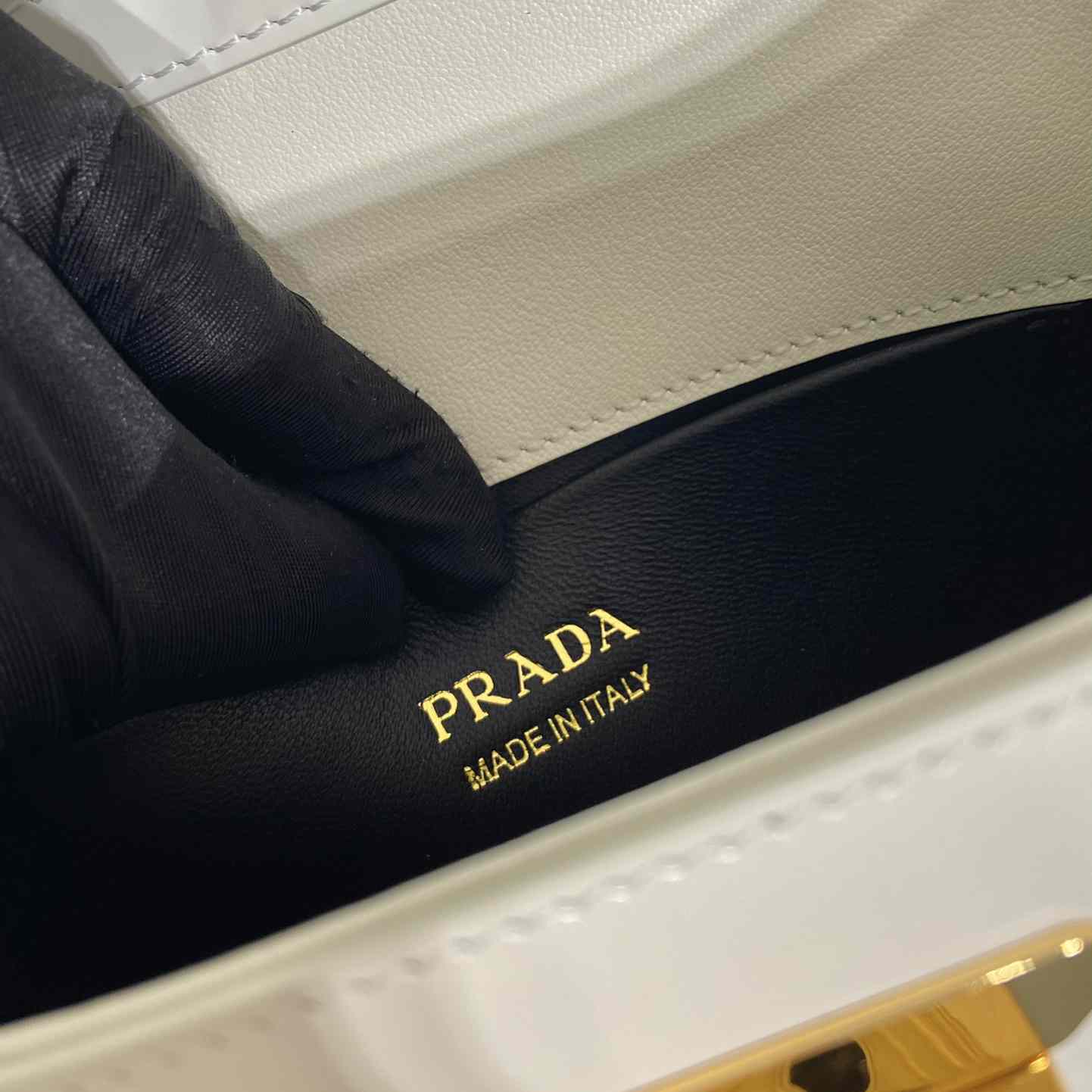 Prada Medium Brushed Leather Handbag - FashionPlug