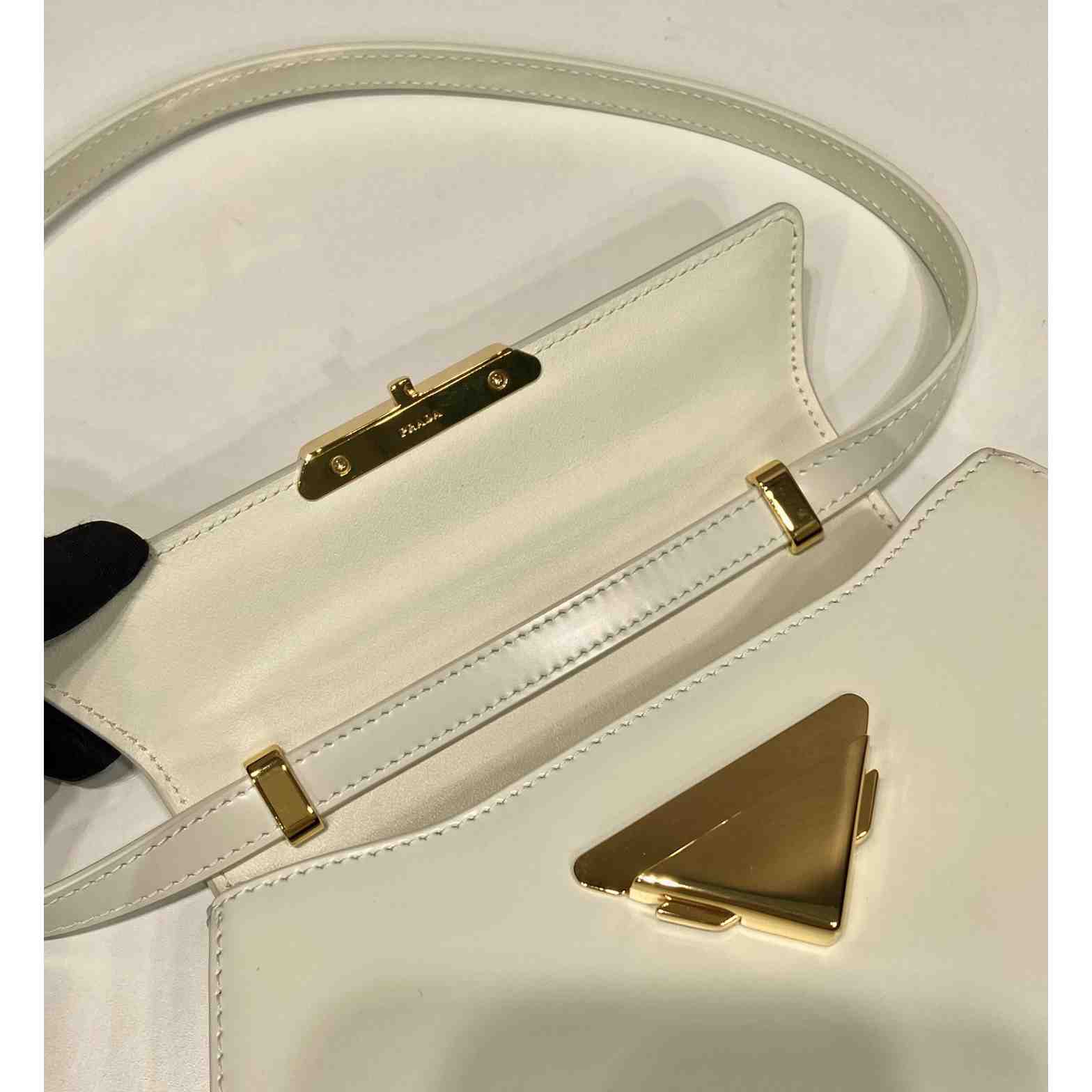 Prada Medium Brushed Leather Handbag - FashionPlug