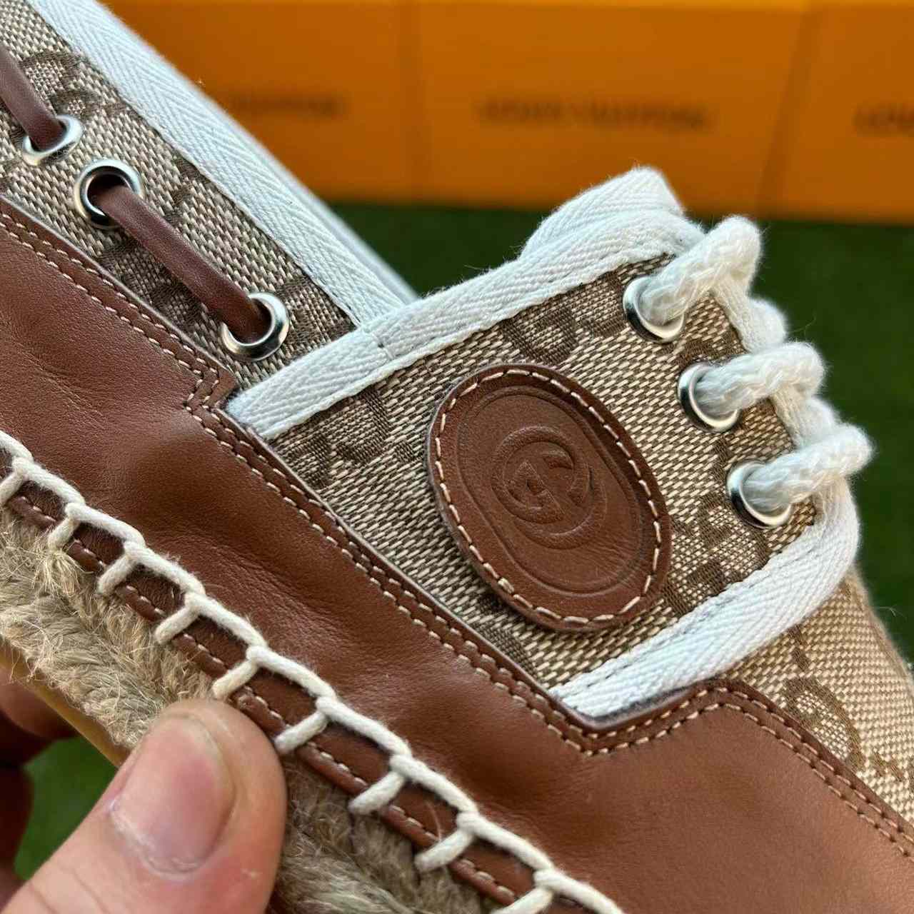 Gucci Lace-up GG Shoe - FashionPlug