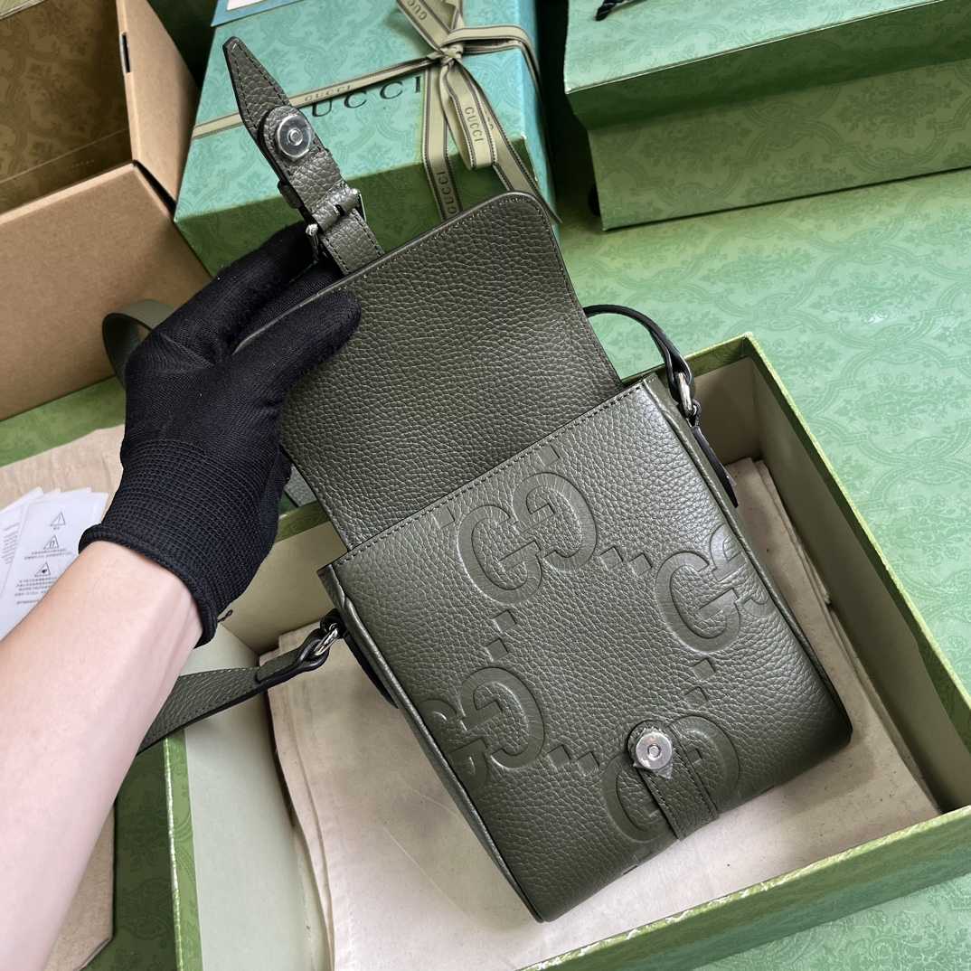 Gucci Jumbo GG Small Messenger Bag  (14.5x 18.5x 4.5cm) - FashionPlug